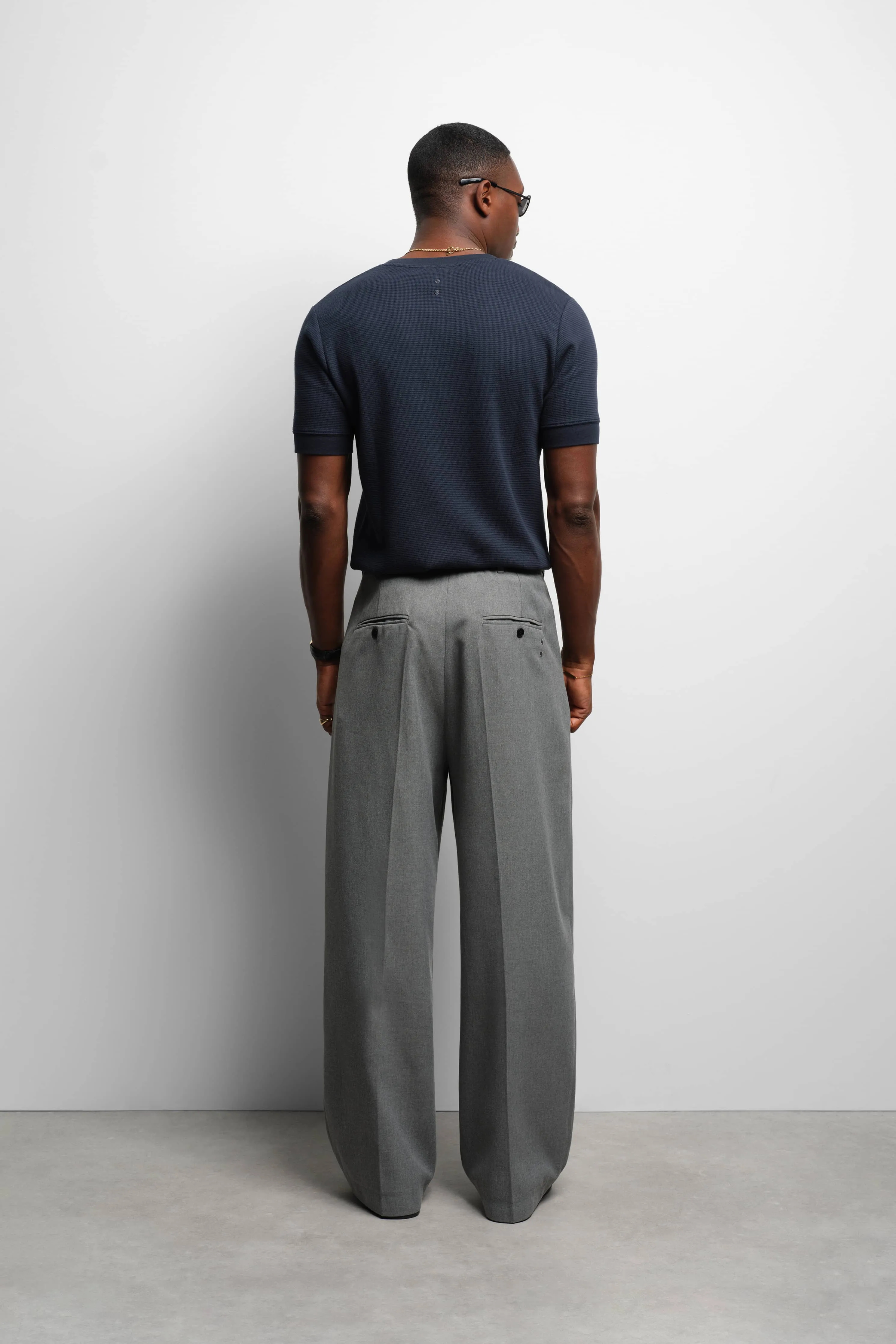 fitted t-shirt navy sold by about:blank product image thumbnail 3