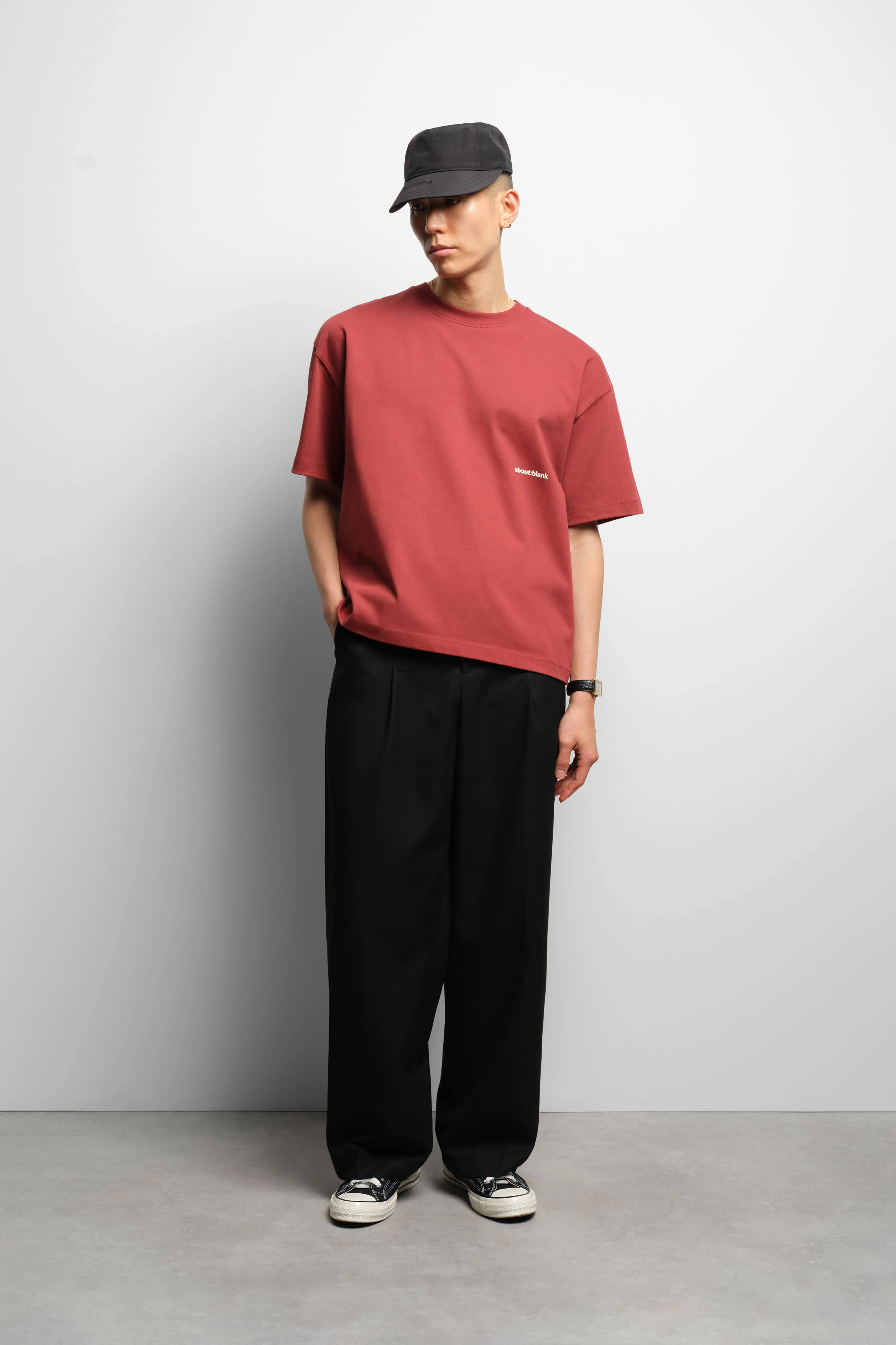 box t-shirt wine/ecru sold by about:blank product image thumbnail 2