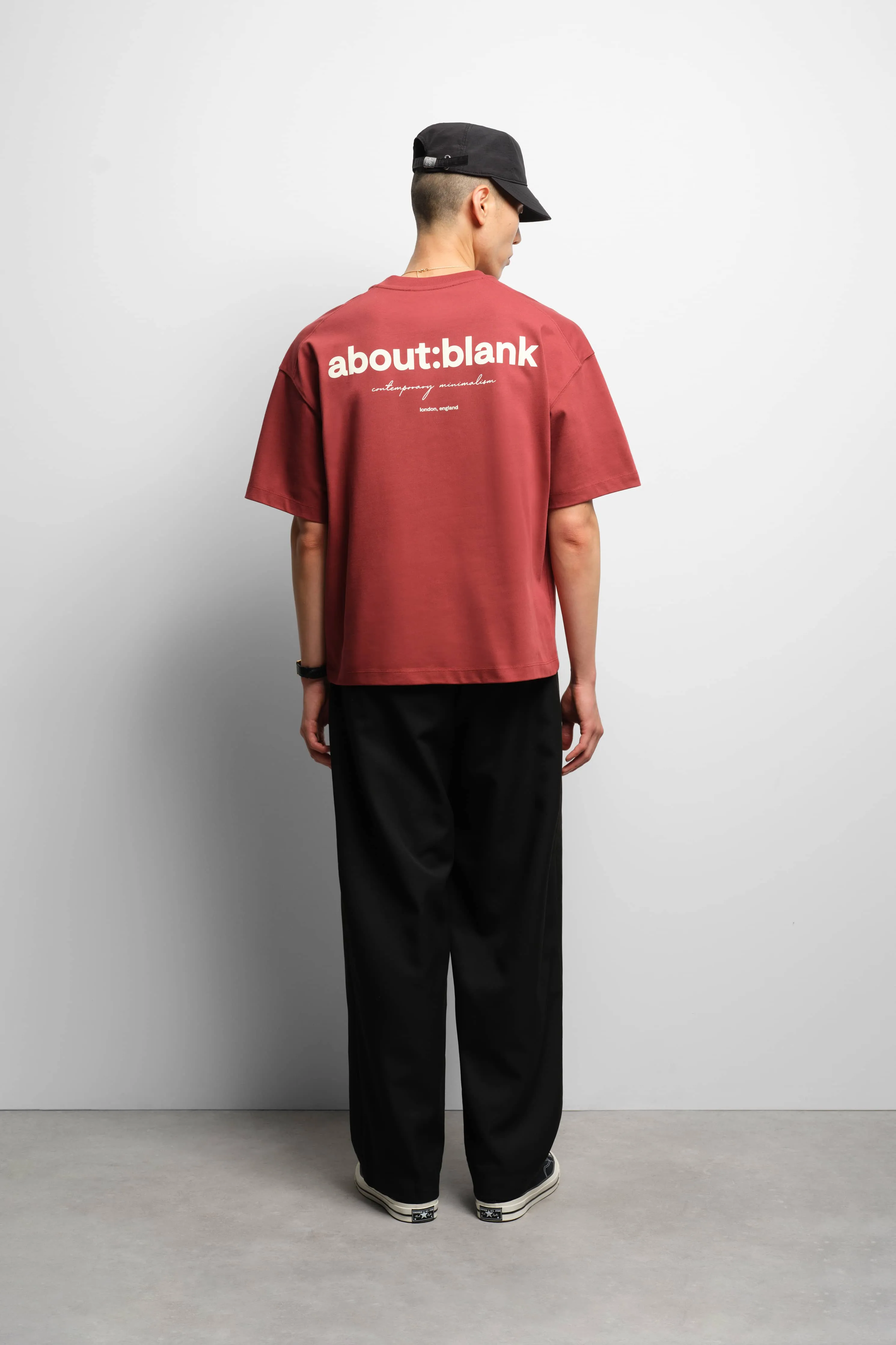box t-shirt wine/ecru sold by about:blank product image thumbnail 3