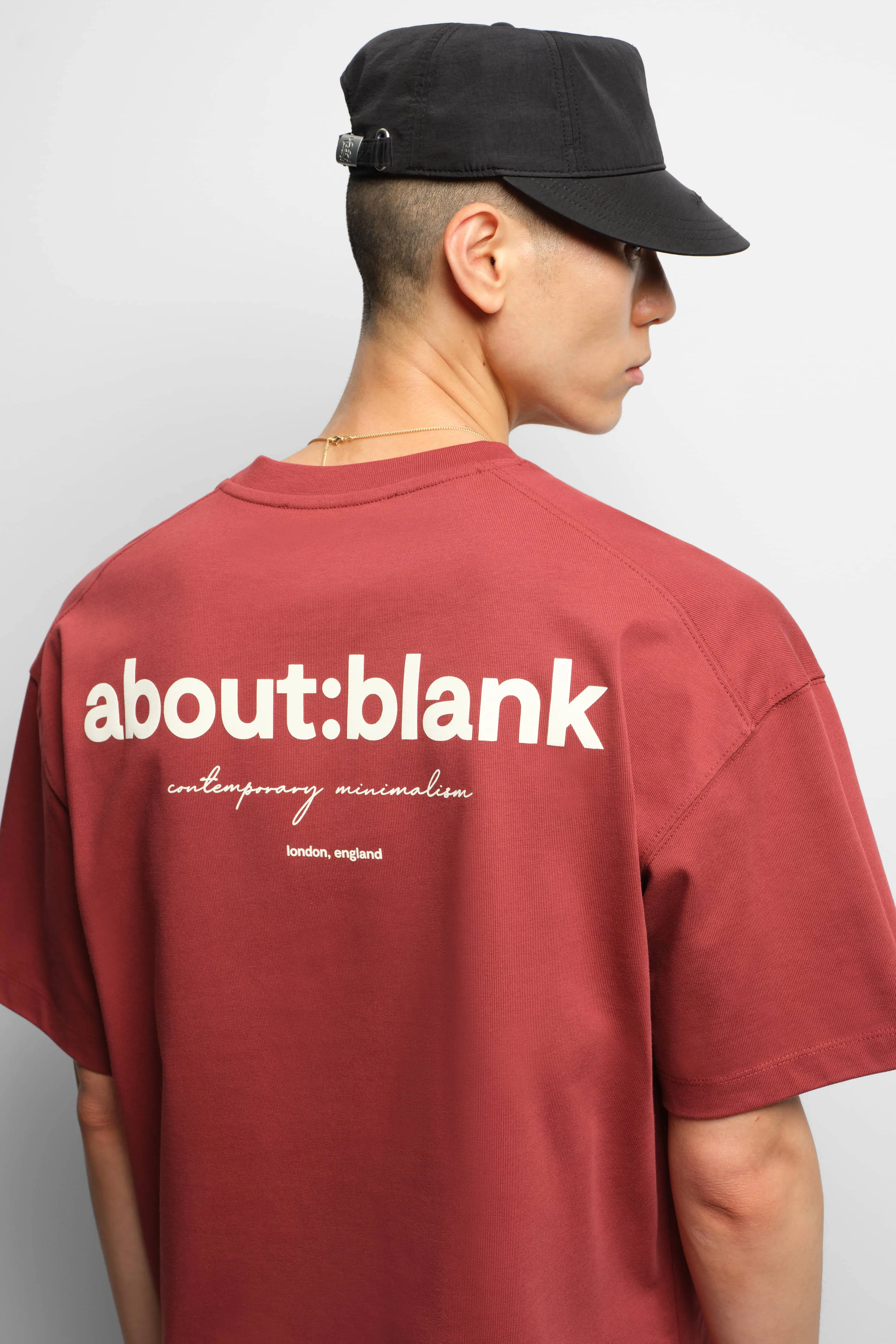 box t-shirt wine/ecru sold by about:blank product image thumbnail 4