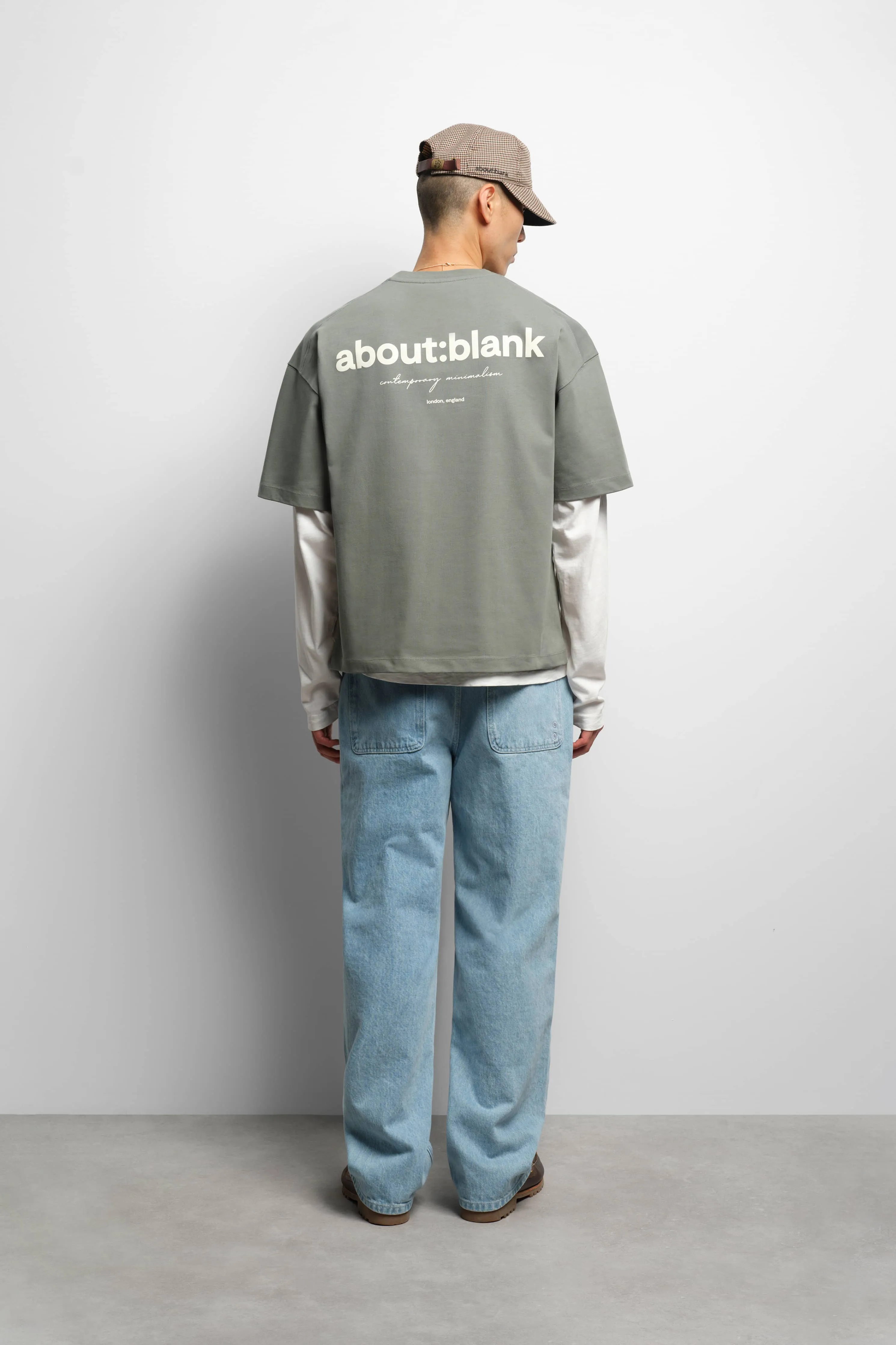 box t-shirt sage/ecru sold by about:blank product image thumbnail 3