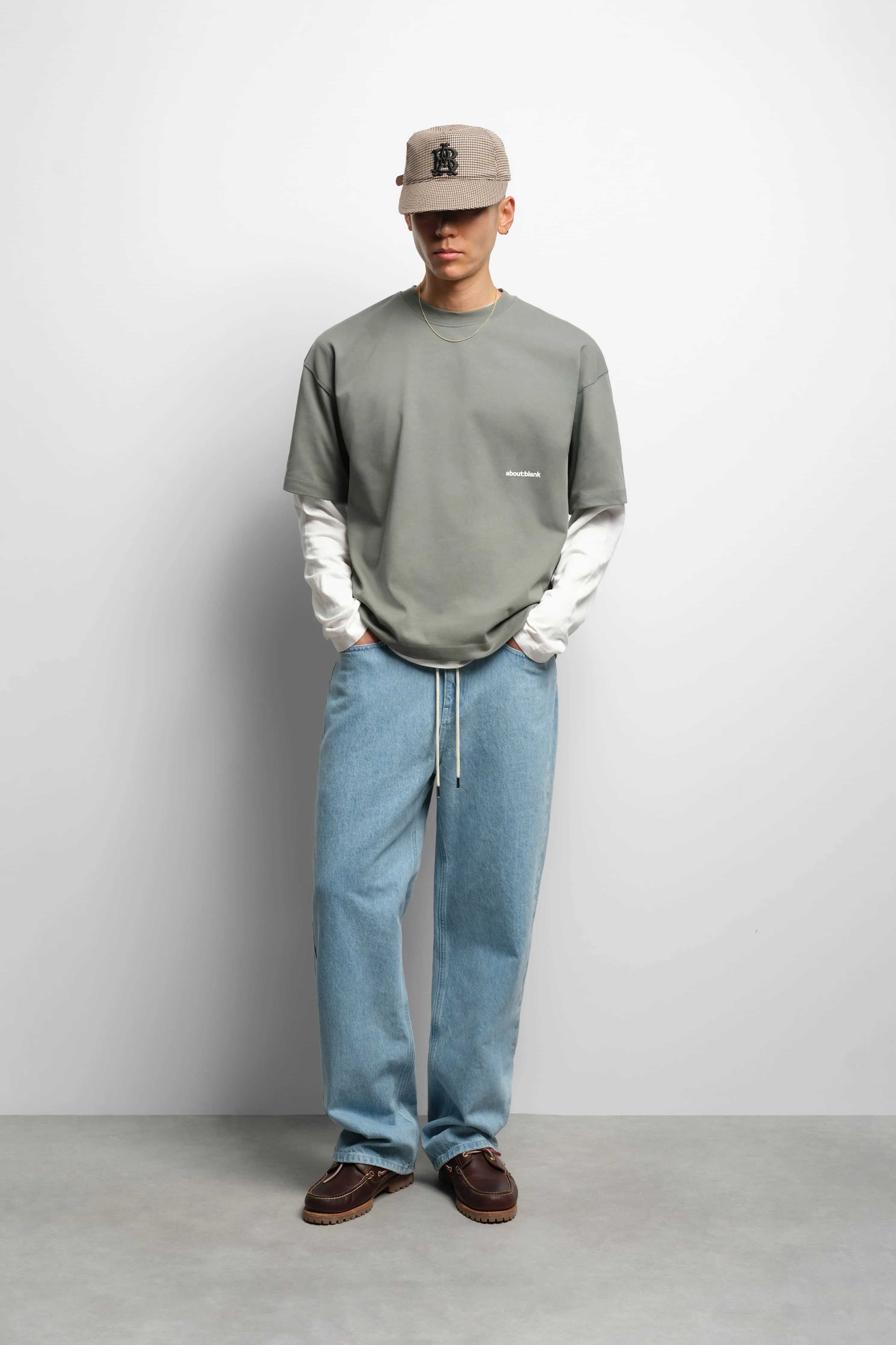 box t-shirt sage/ecru sold by about:blank product image thumbnail 2