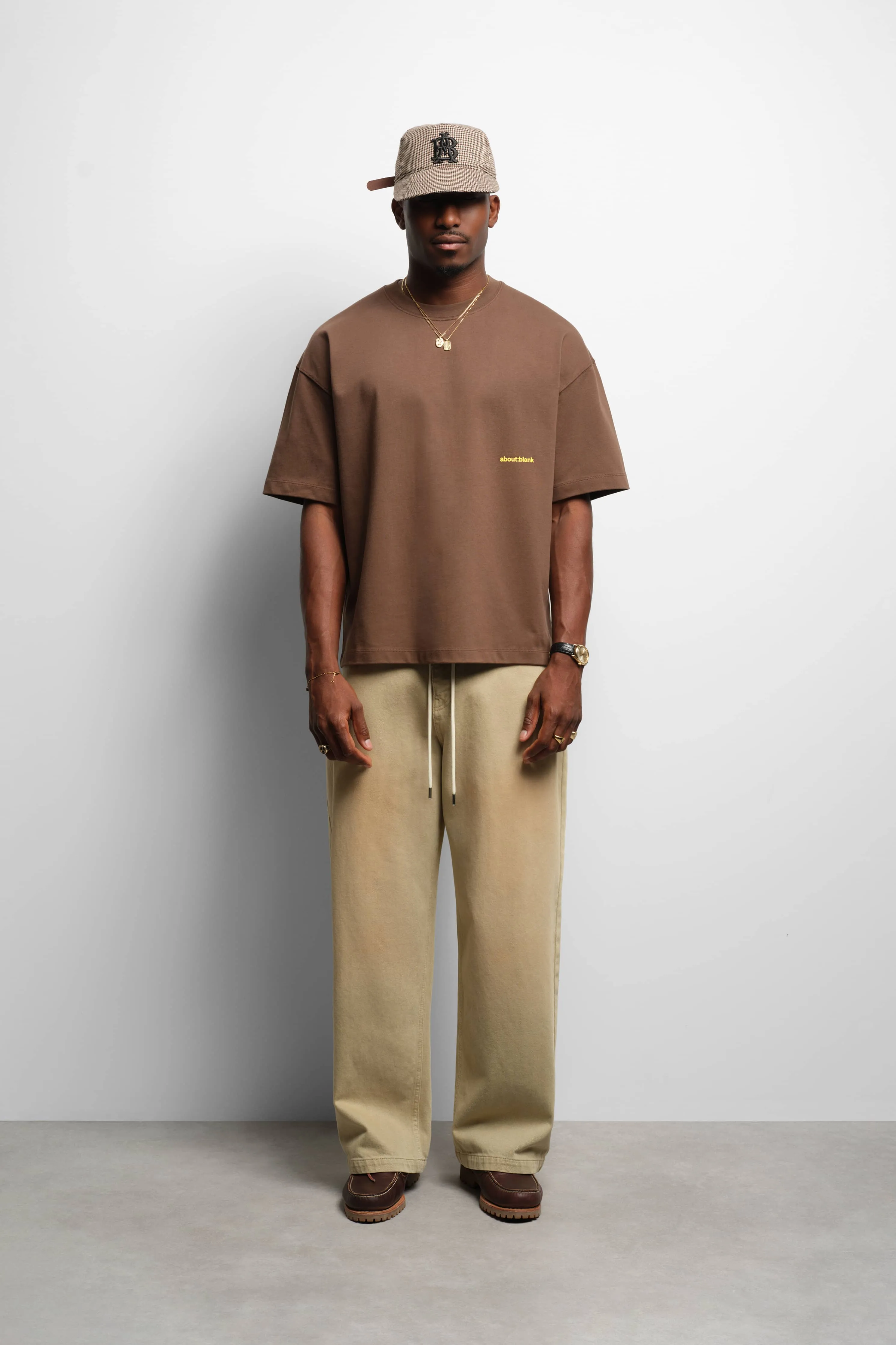 box t-shirt brown/yellow sold by about:blank product image thumbnail 2