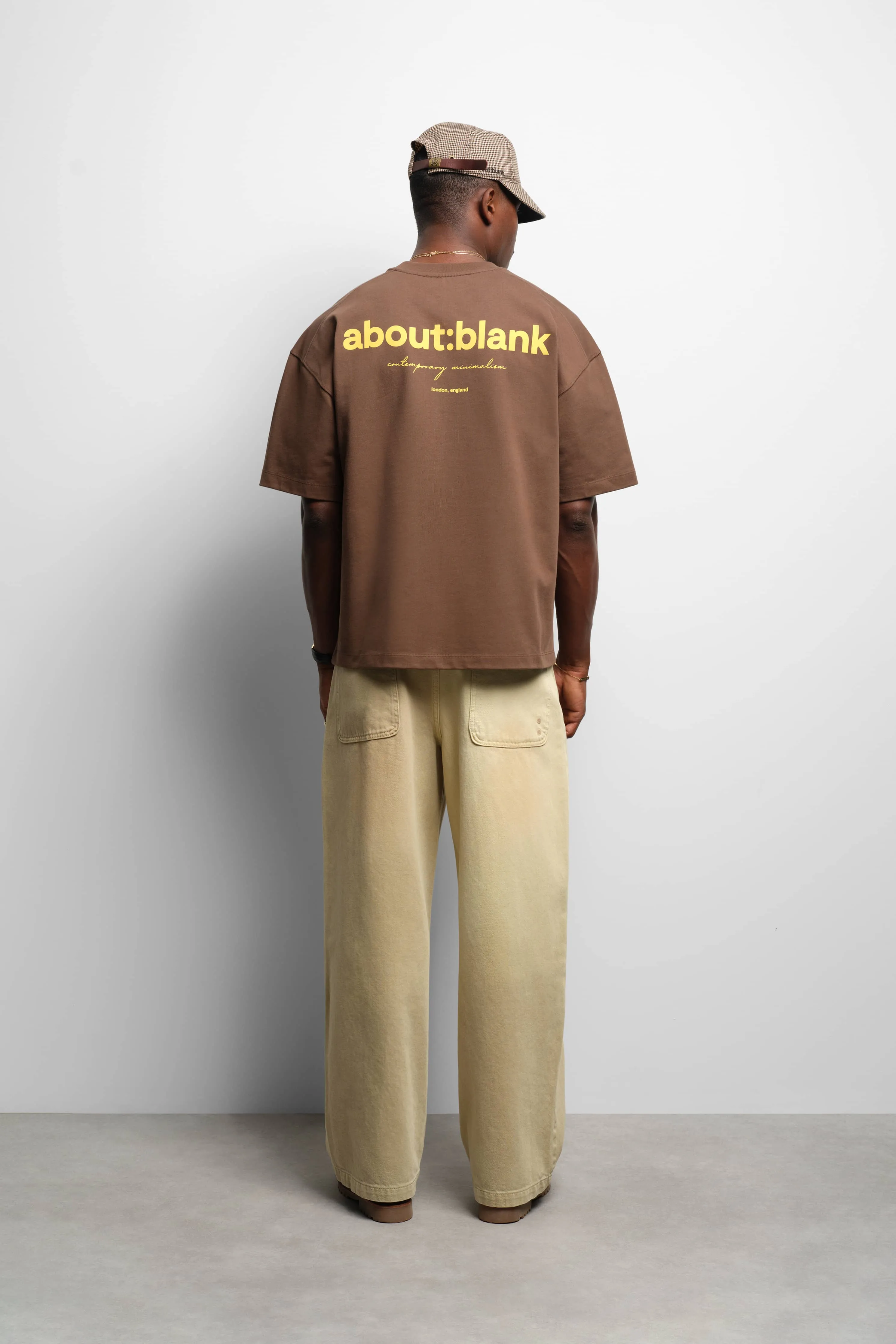 box t-shirt brown/yellow sold by about:blank product image thumbnail 5