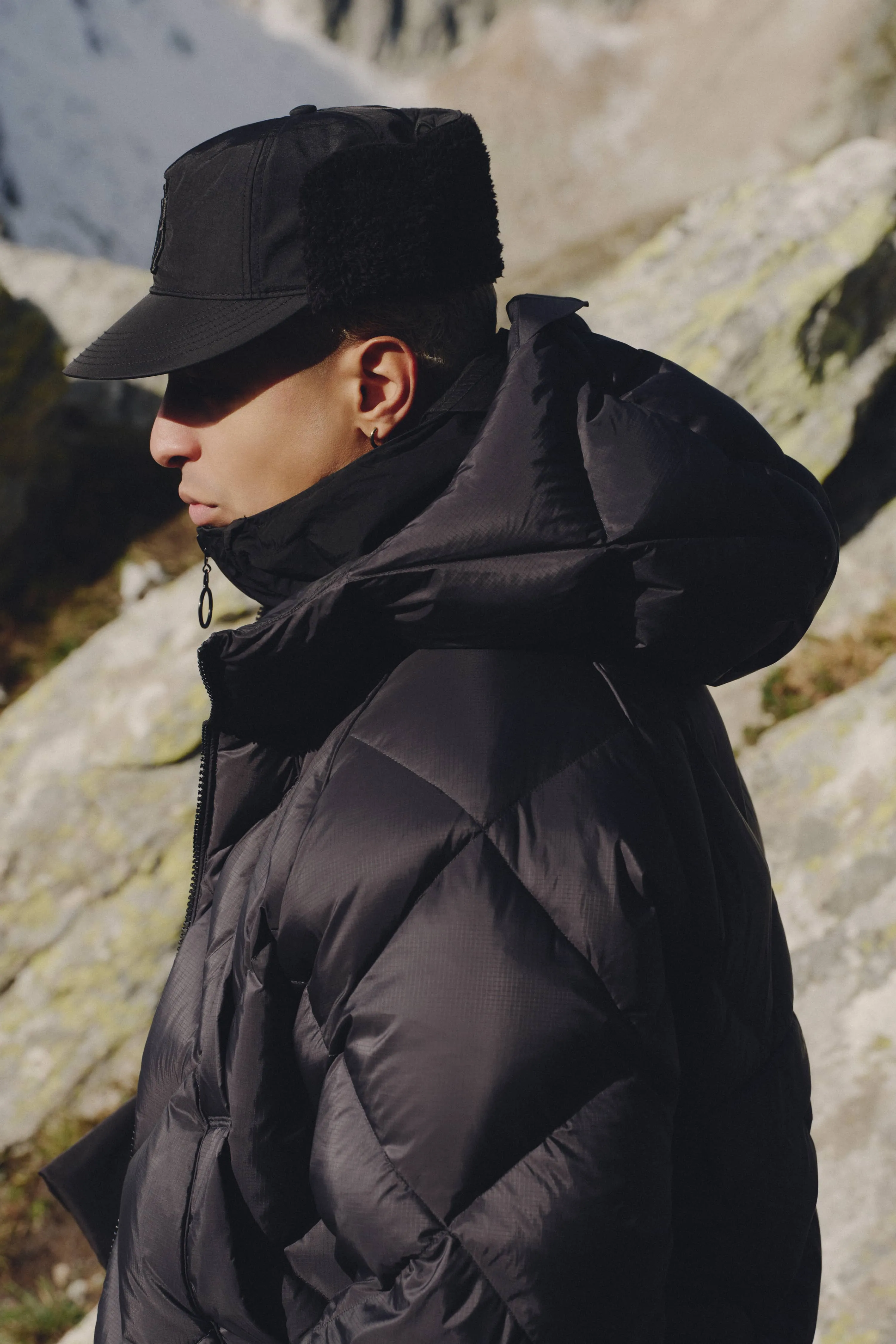 flap cap black sold by about:blank product image thumbnail 5