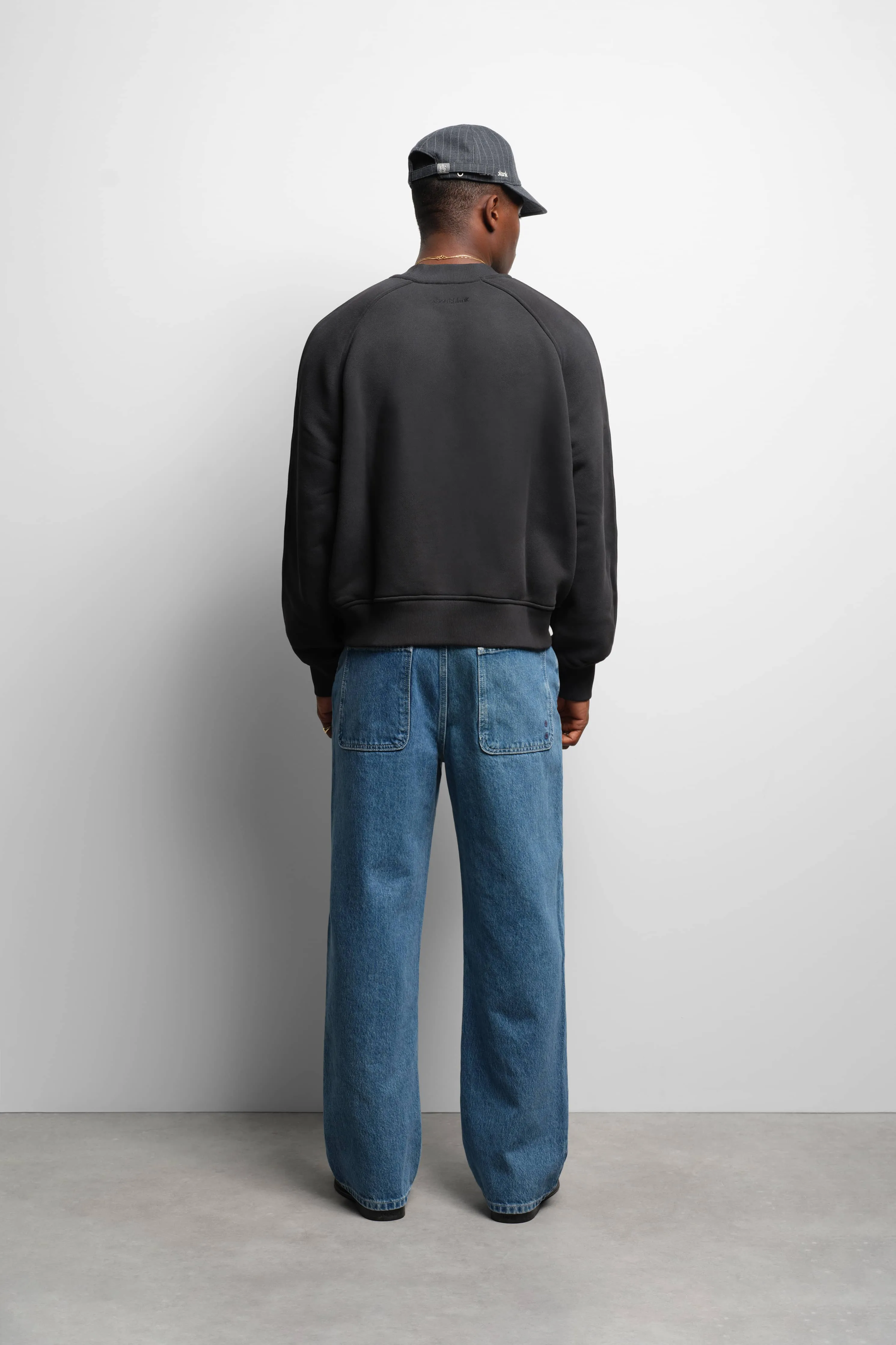 washed raglan sweat black sold by about:blank product image thumbnail 4