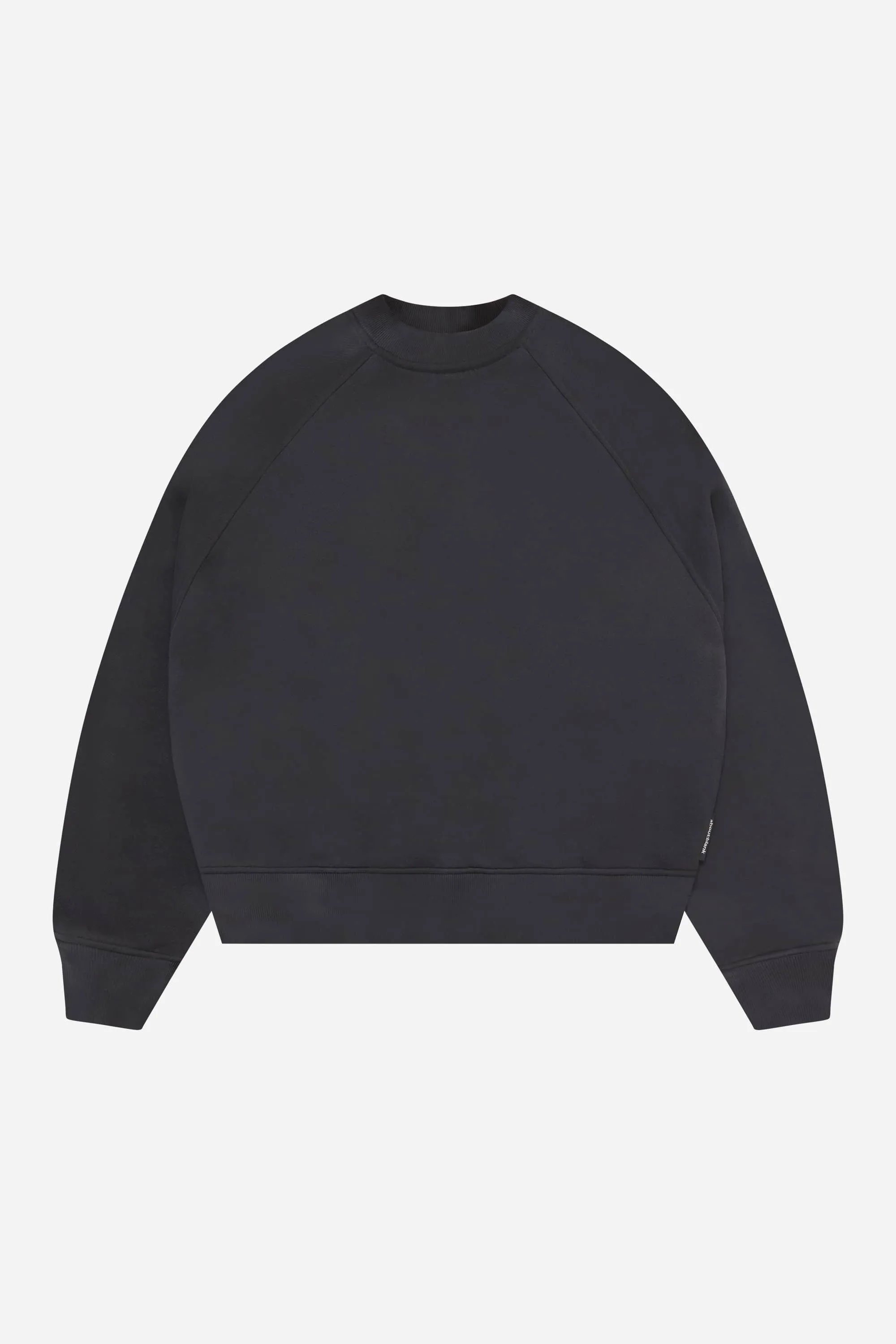 washed raglan sweat black sold by about:blank
