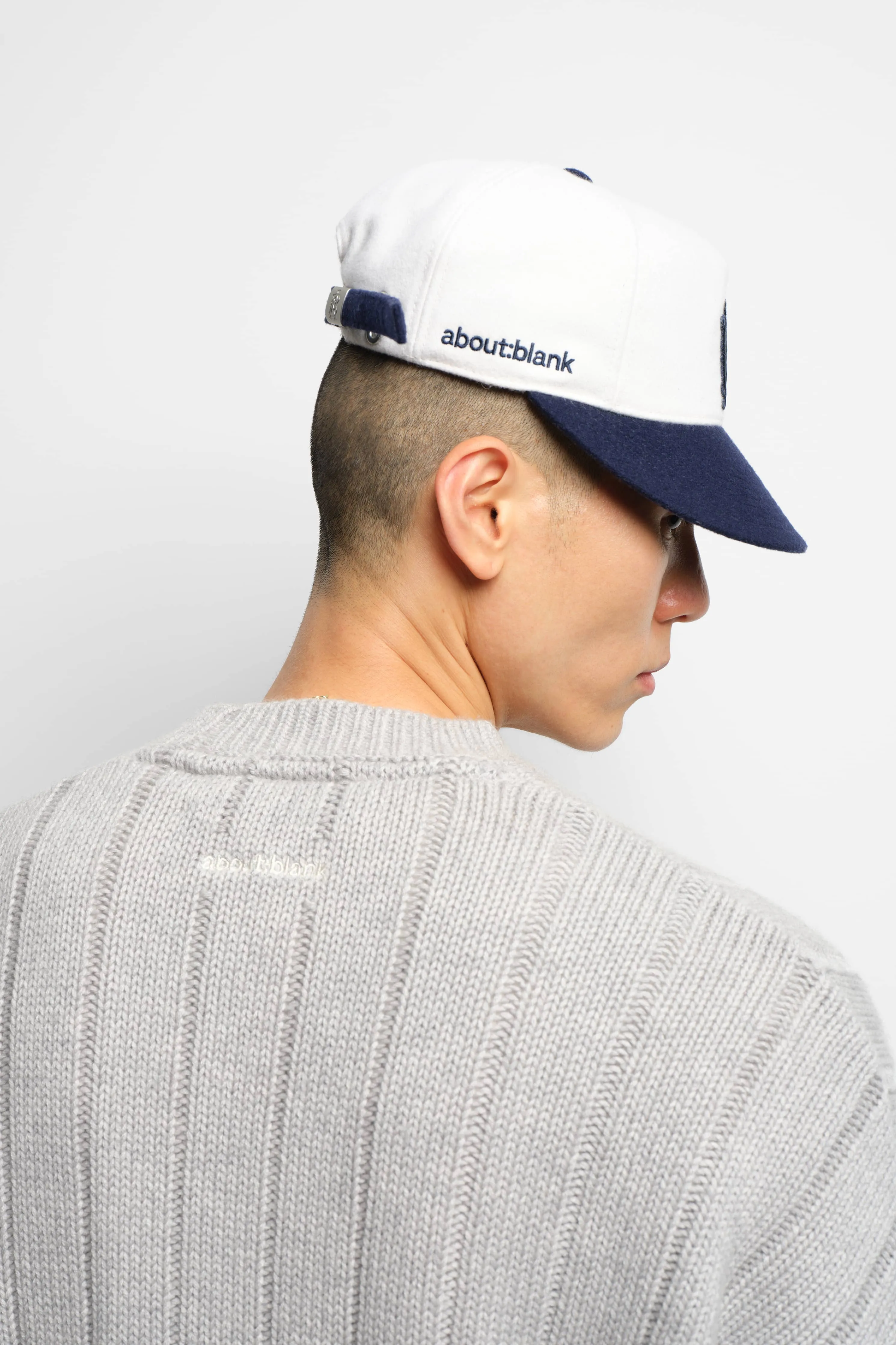 large rib knit crew grey sold by about:blank product image thumbnail 5