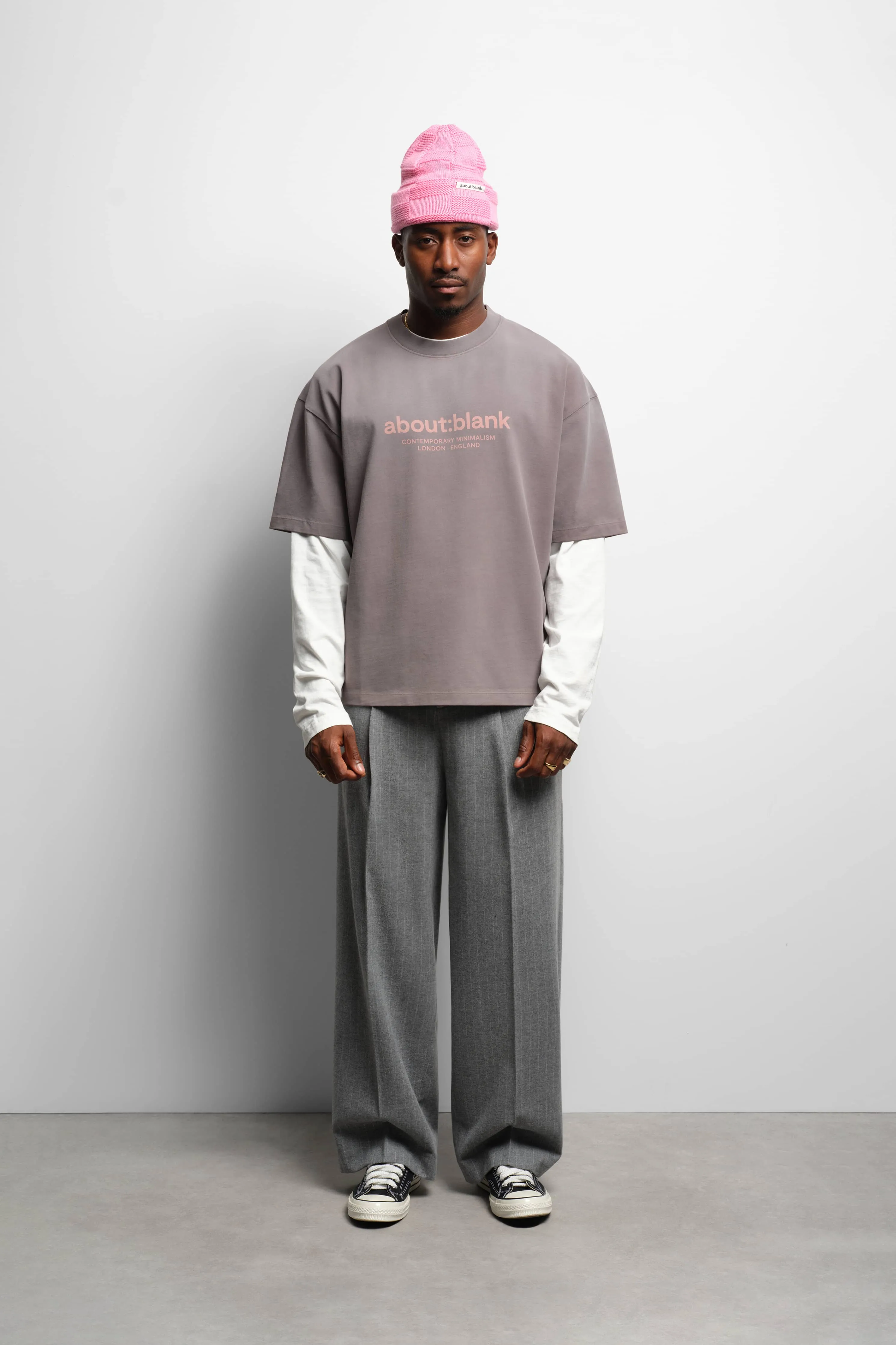 garcon t-shirt charcoal/pink sold by about:blank product image thumbnail 2