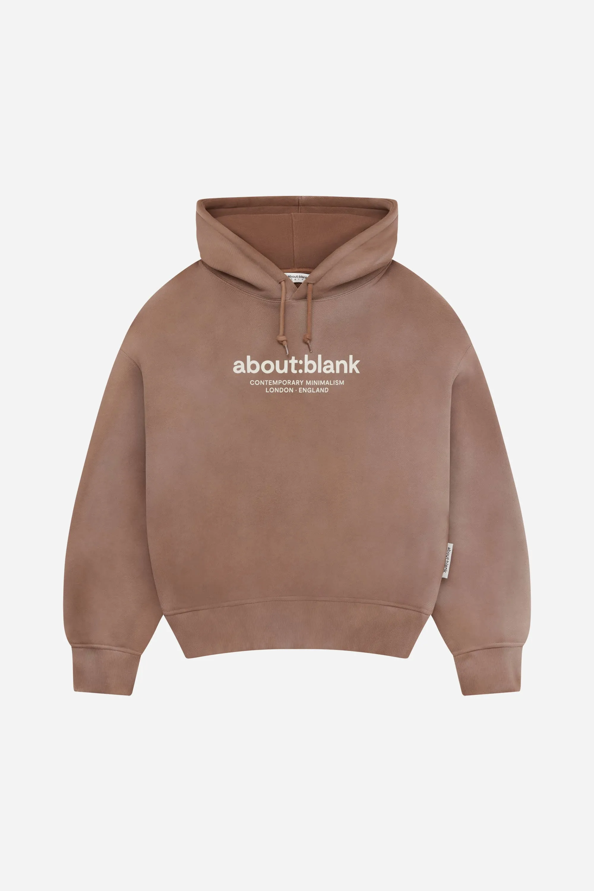 garcon hoodie washed brown sold by about:blank