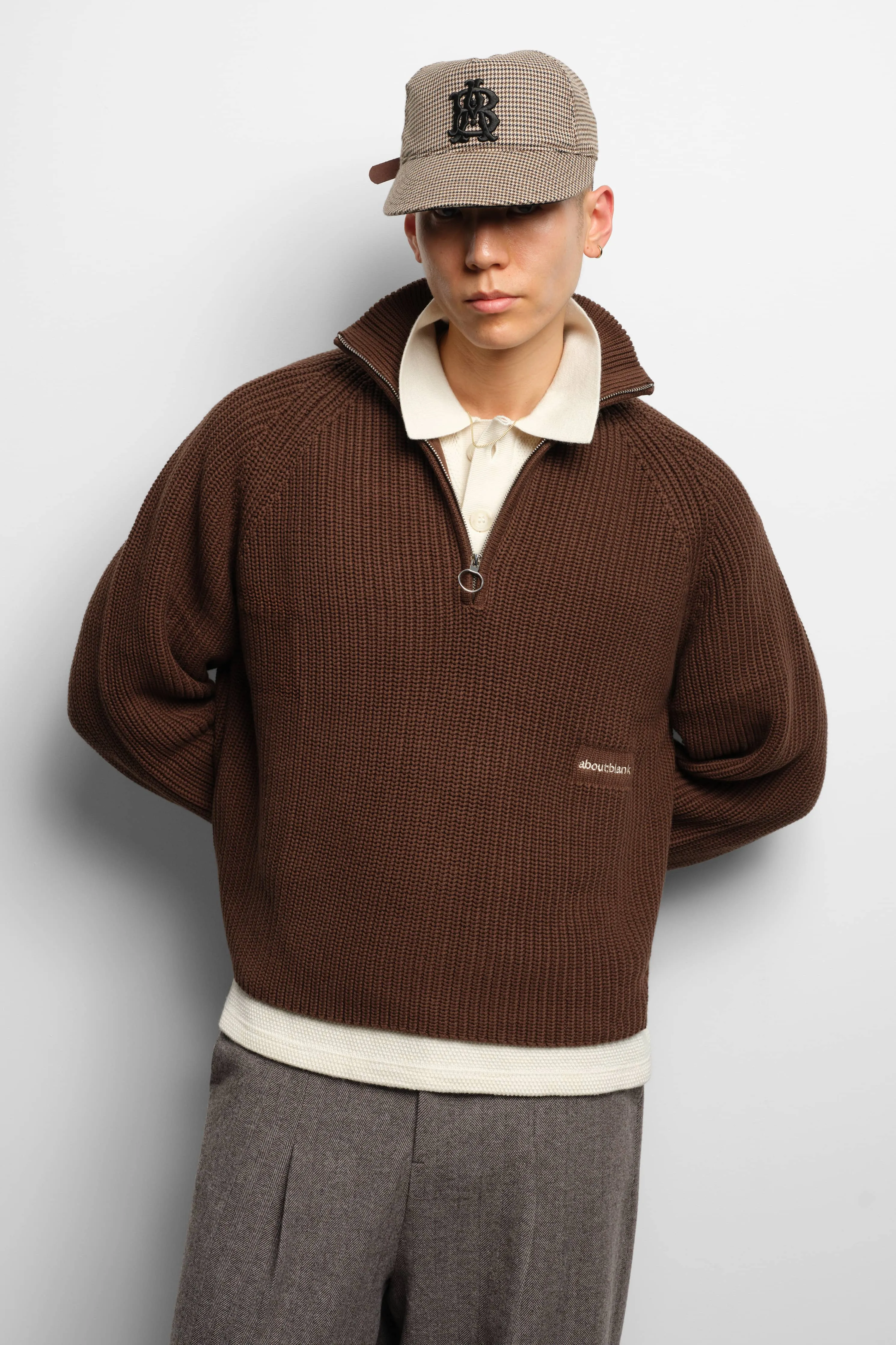 funnel knit brown sold by about:blank product image thumbnail 5