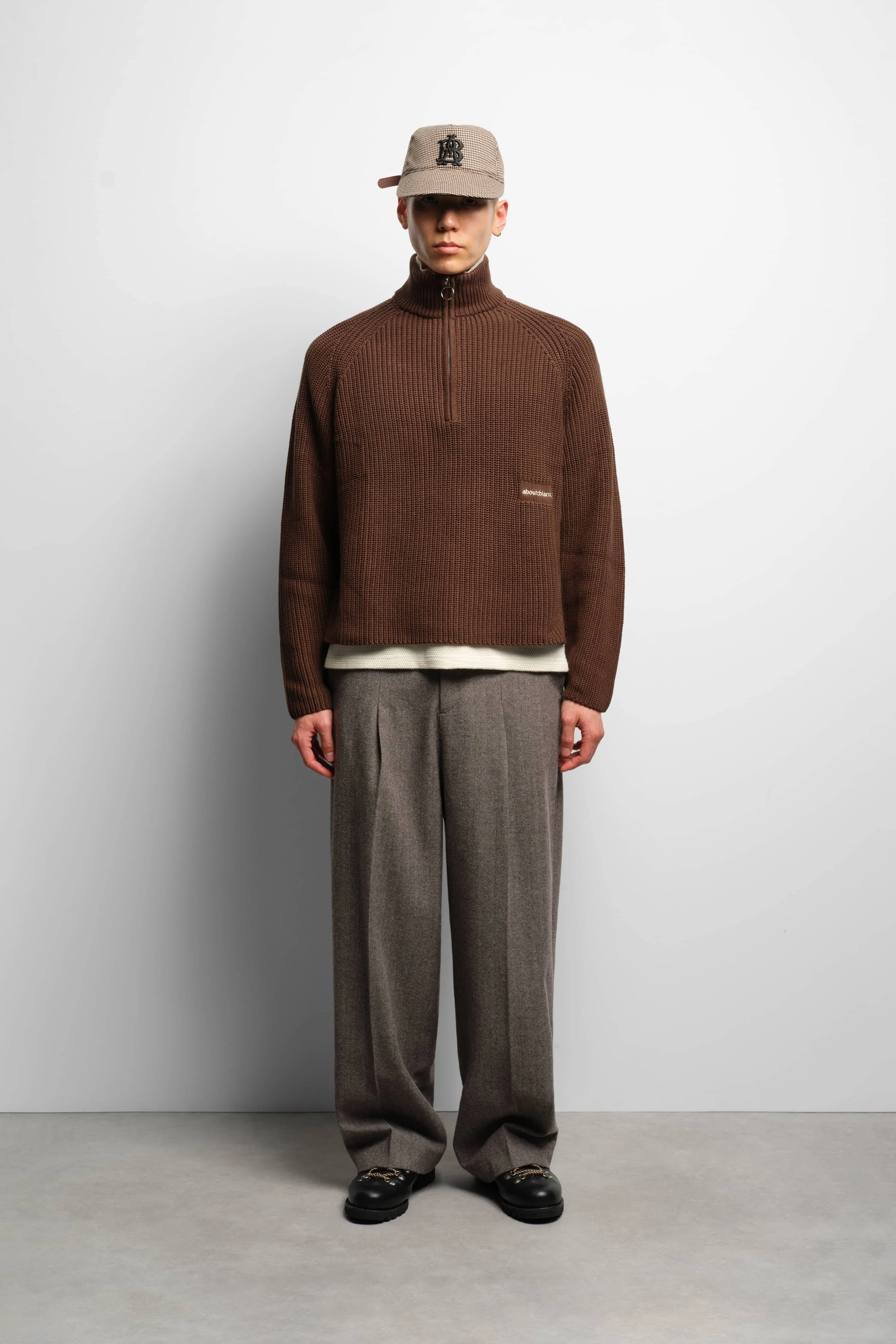 funnel knit brown sold by about:blank product image thumbnail 3