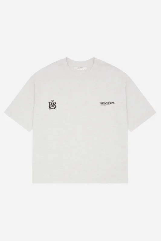 dual logo t-shirt grey marl/black sold by about:blank