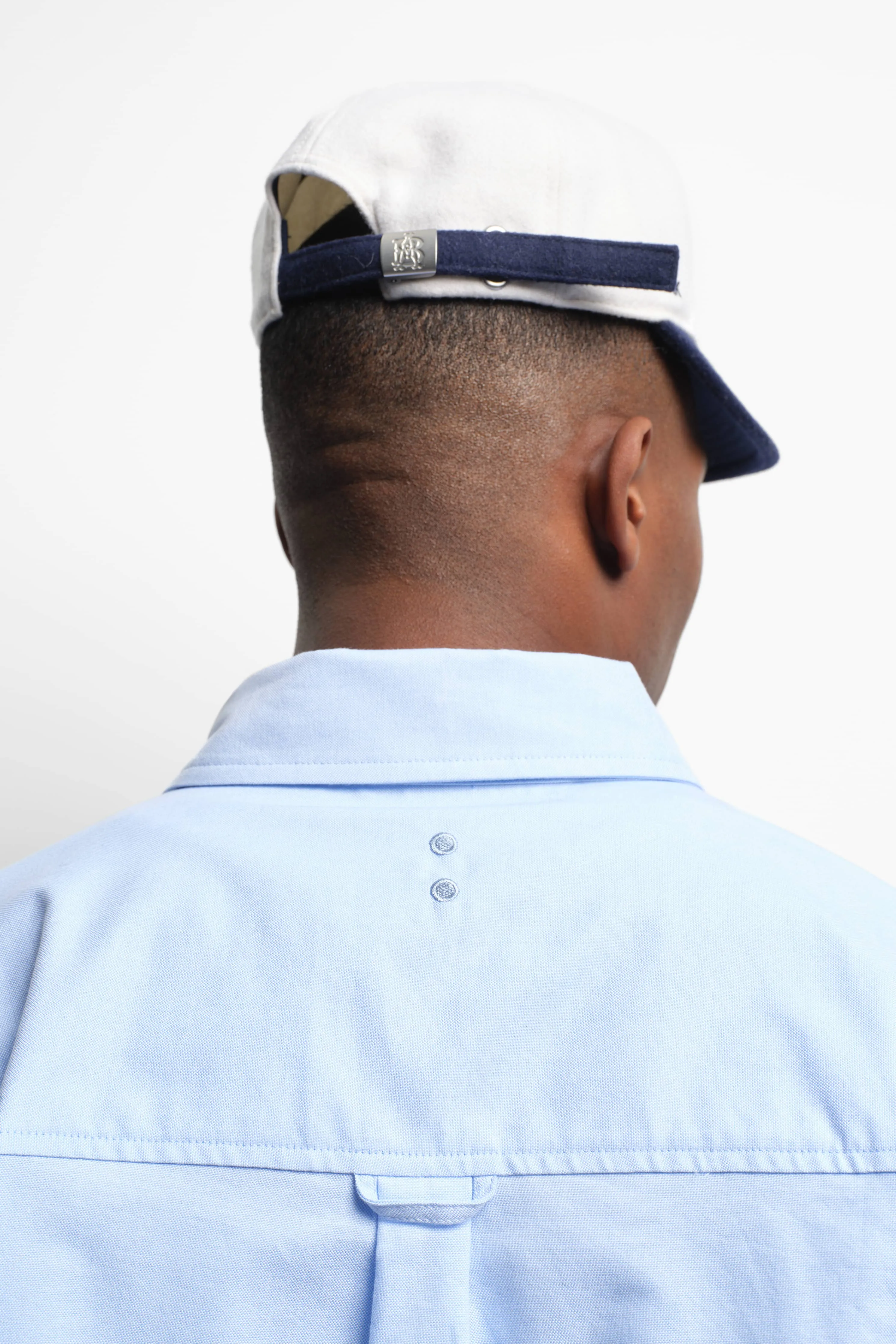 monogram oxford shirt blue sold by about:blank product image thumbnail 5