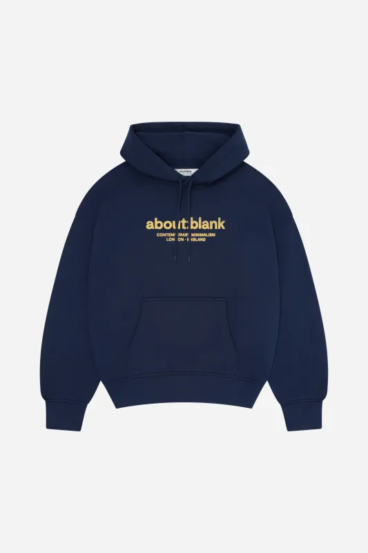 garcon hoodie classic navy/yellow sold by about:blank