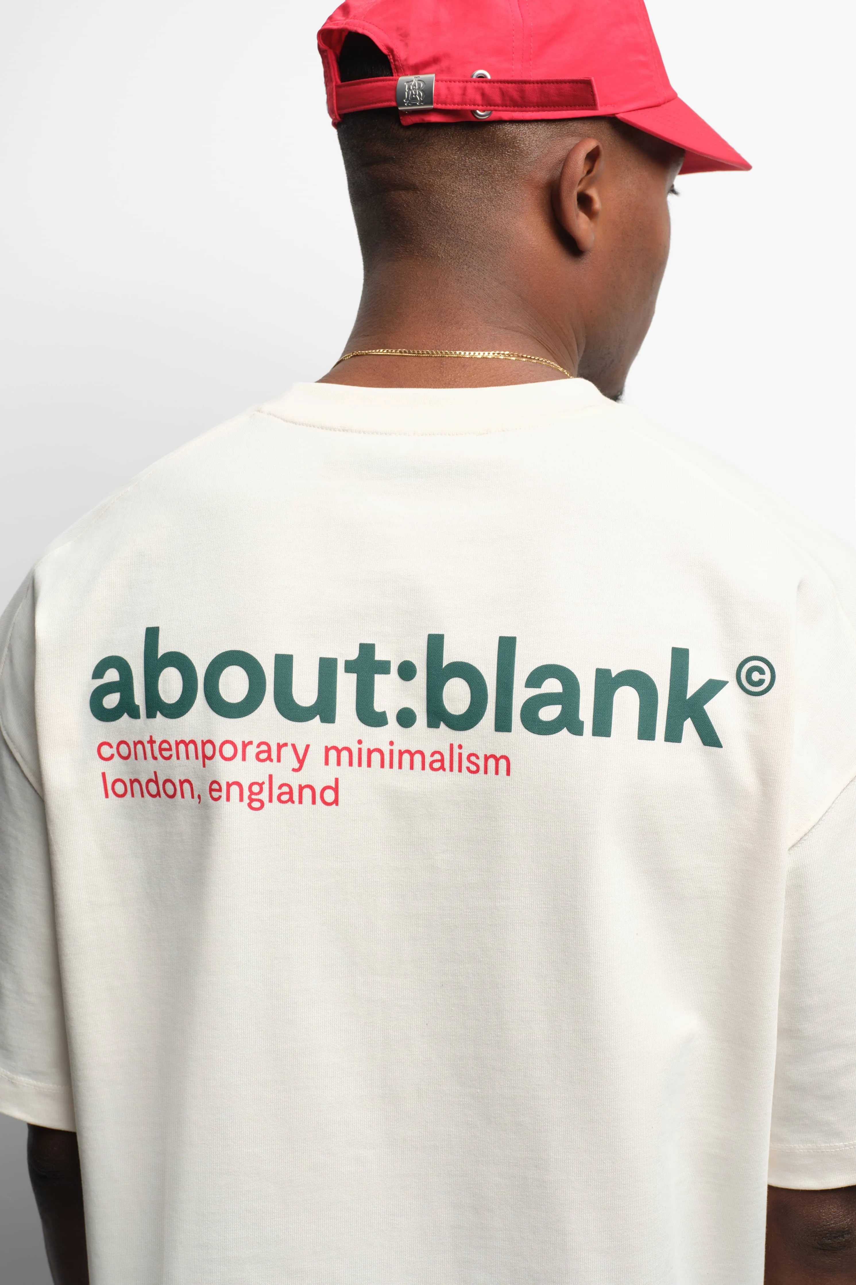 collection t-shirt oat/green/red sold by about:blank product image thumbnail 3