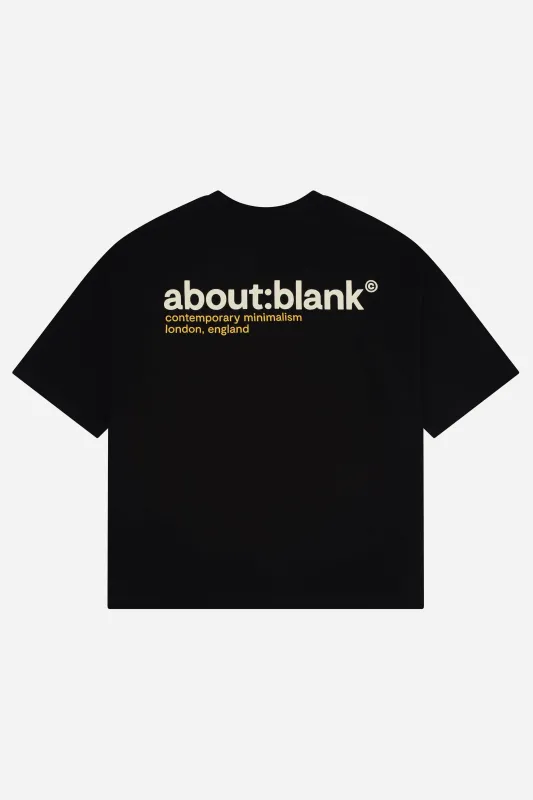 collection t-shirt black/white/yellow sold by about:blank