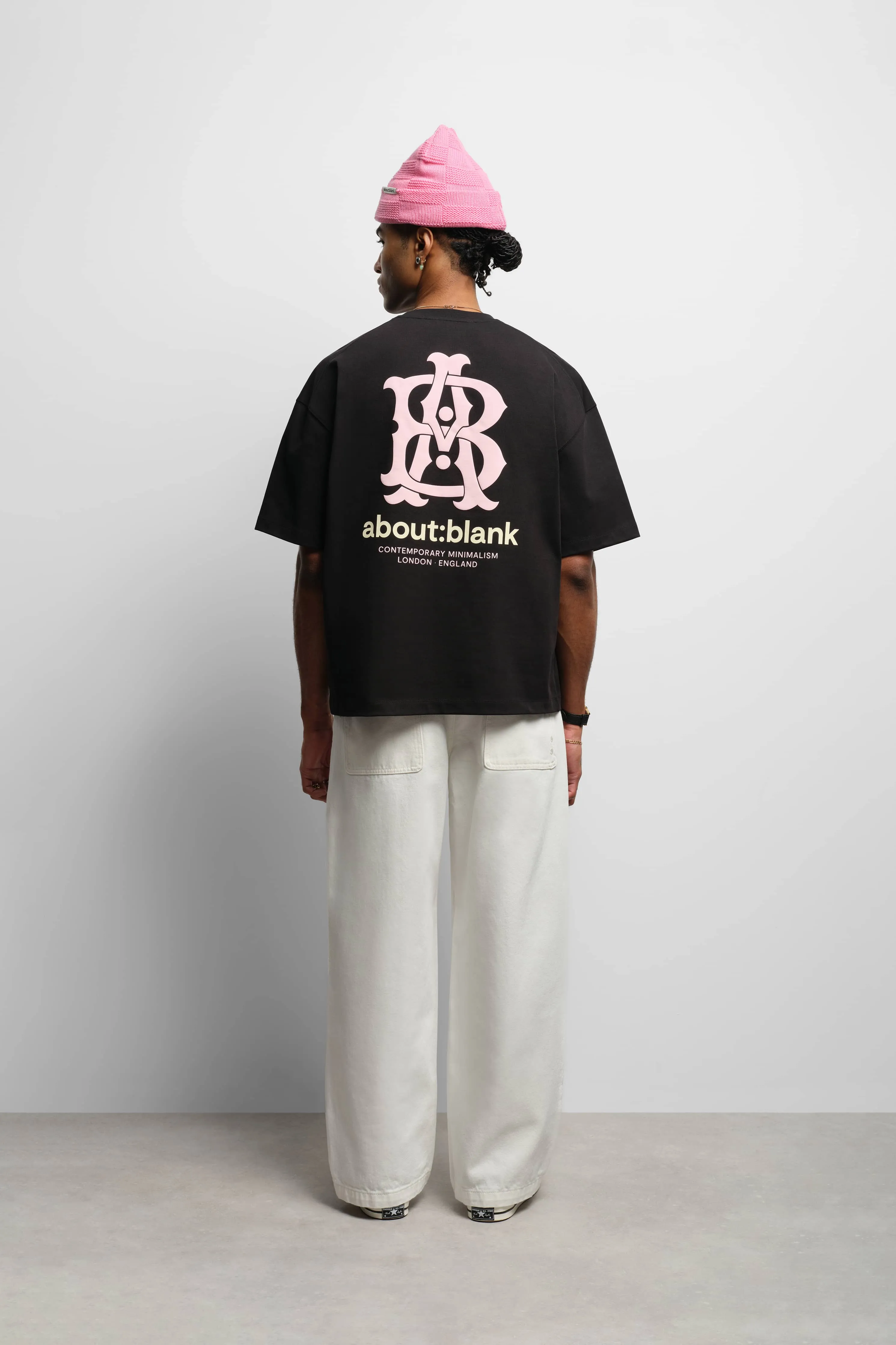 insignia t-shirt black/pink/ecru sold by about:blank product image thumbnail 3