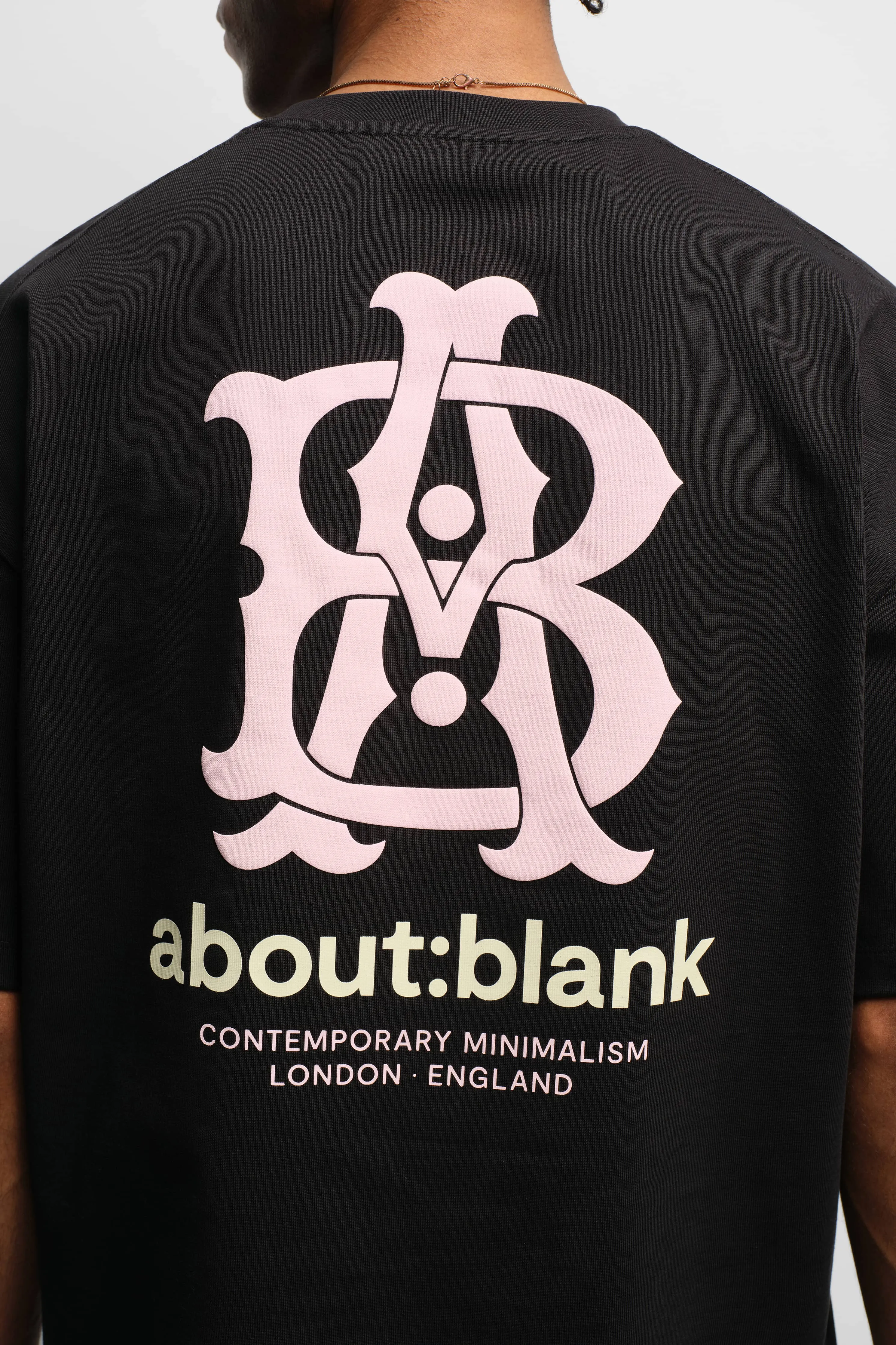 insignia t-shirt black/pink/ecru sold by about:blank product image thumbnail 4