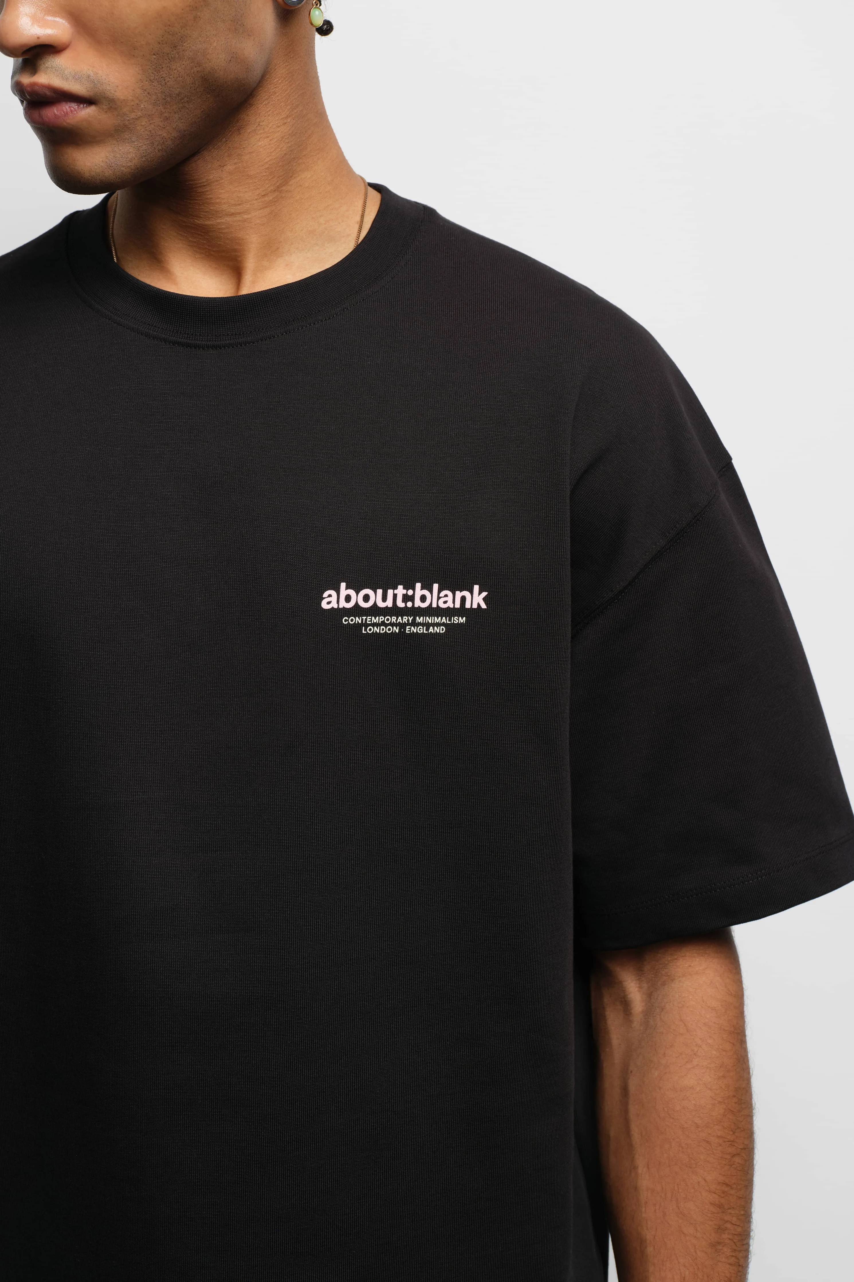 insignia t-shirt black/pink/ecru sold by about:blank product image thumbnail 5