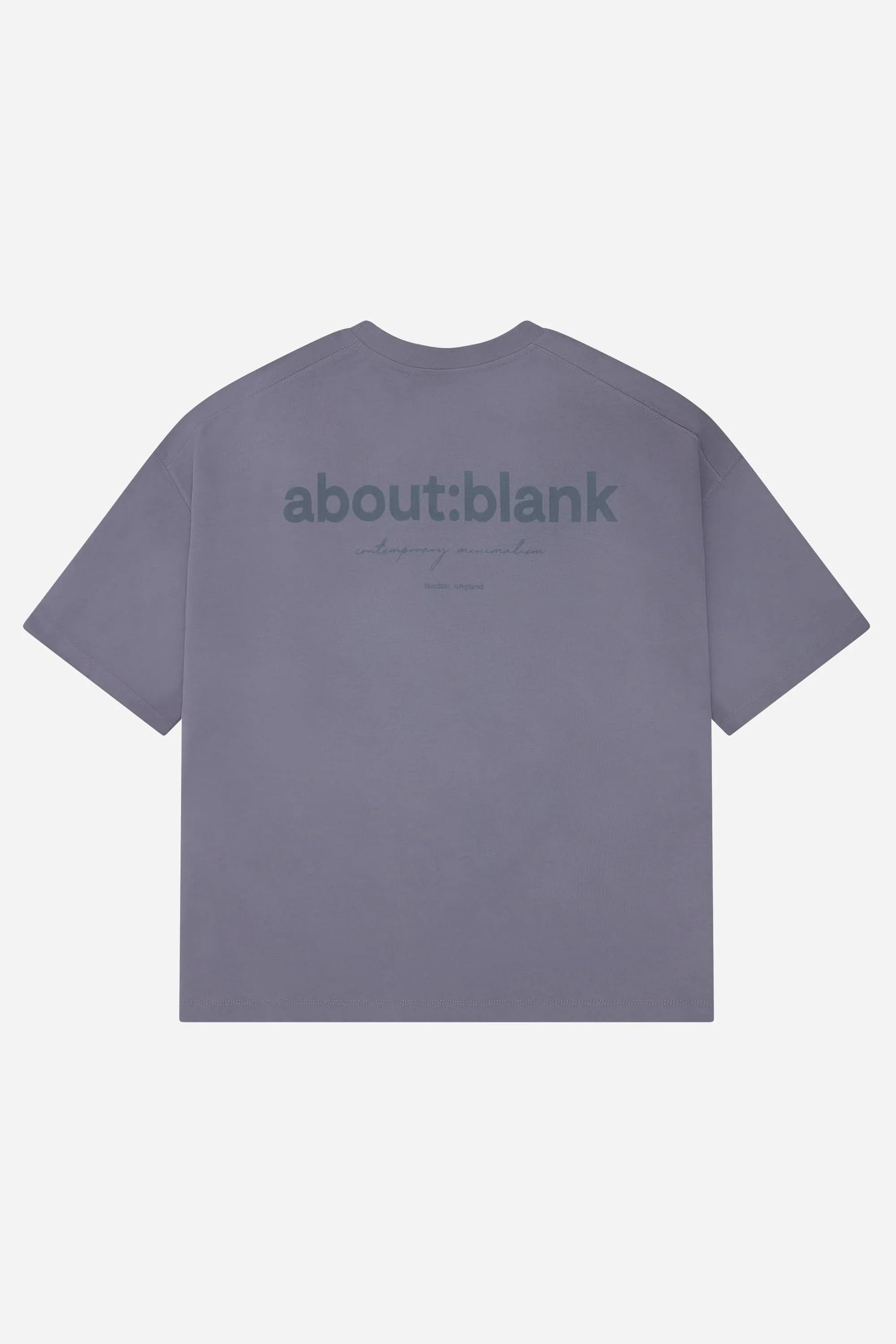 washed box t-shirt smoke blue sold by about:blank