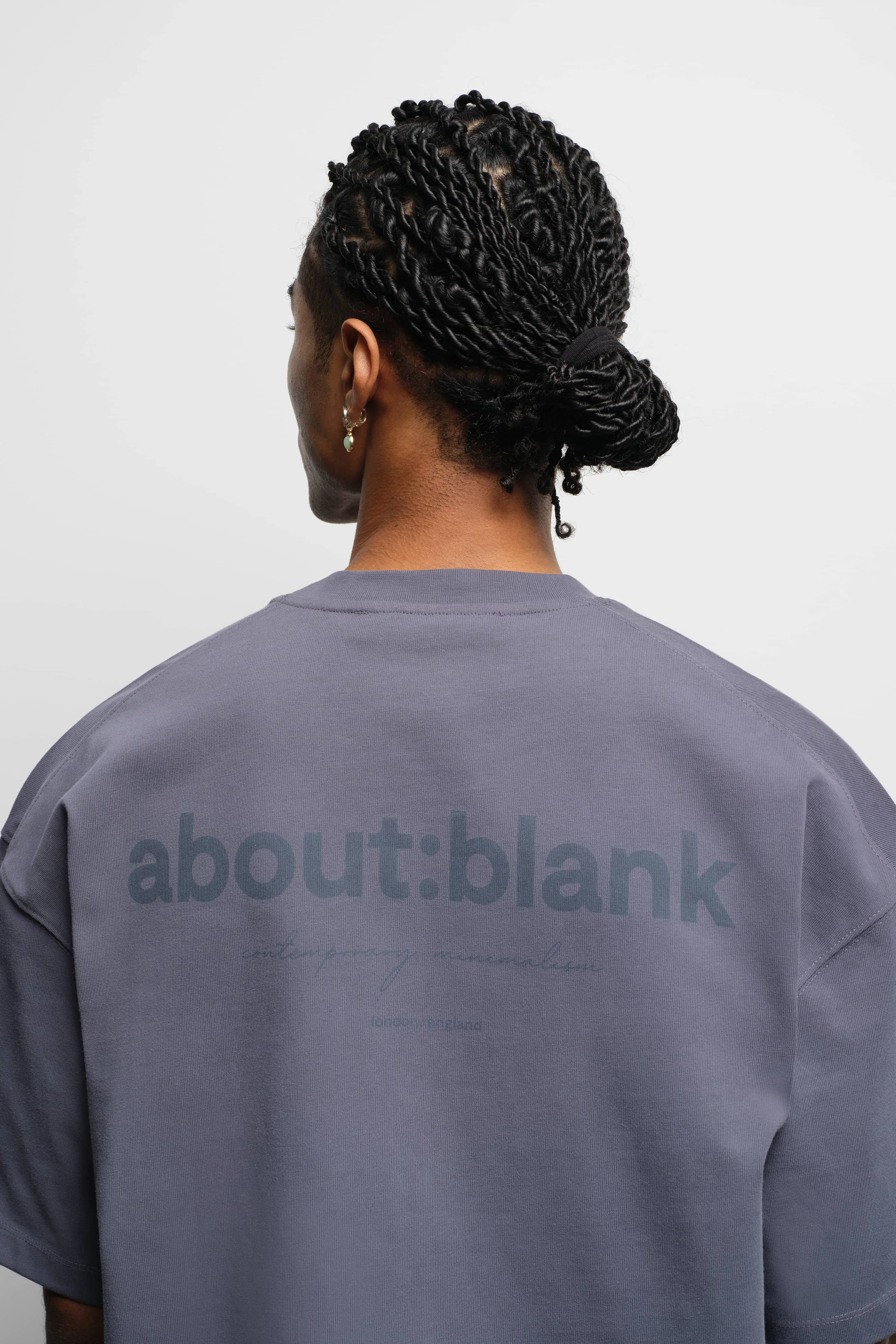 washed box t-shirt smoke blue sold by about:blank product image thumbnail 4