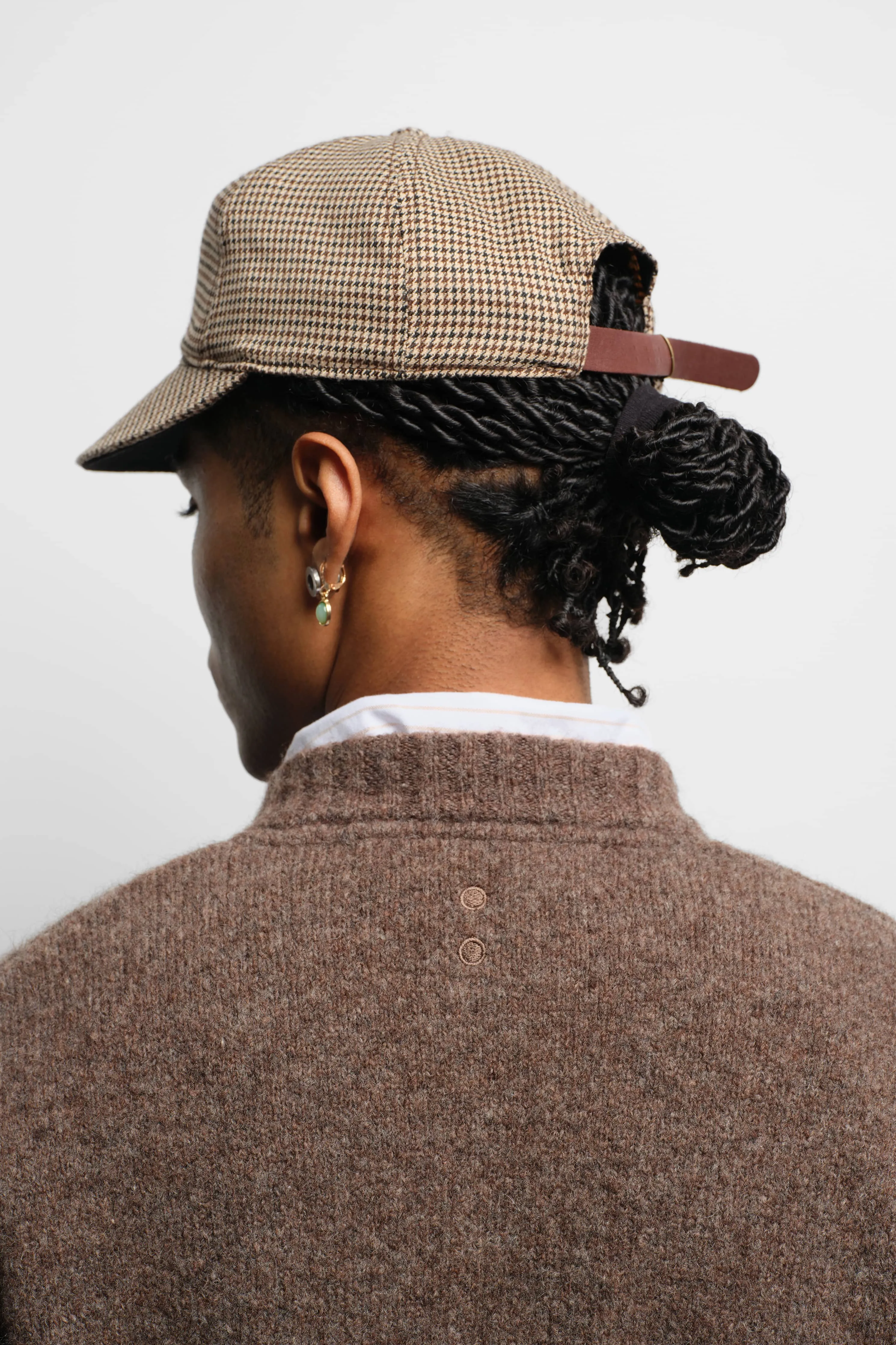 mohair grandad cardigan brown sold by about:blank product image thumbnail 4