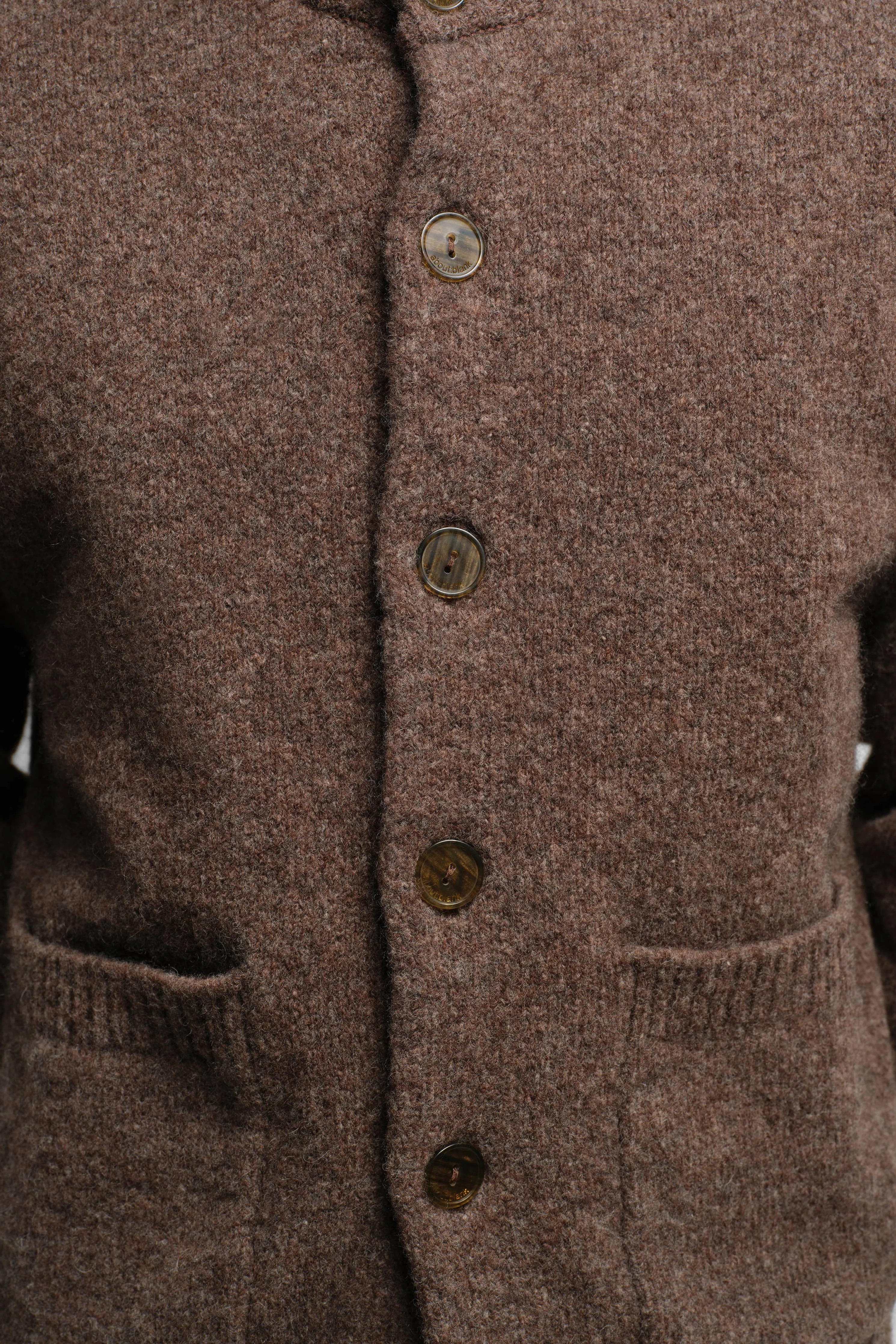 mohair grandad cardigan brown sold by about:blank product image thumbnail 5