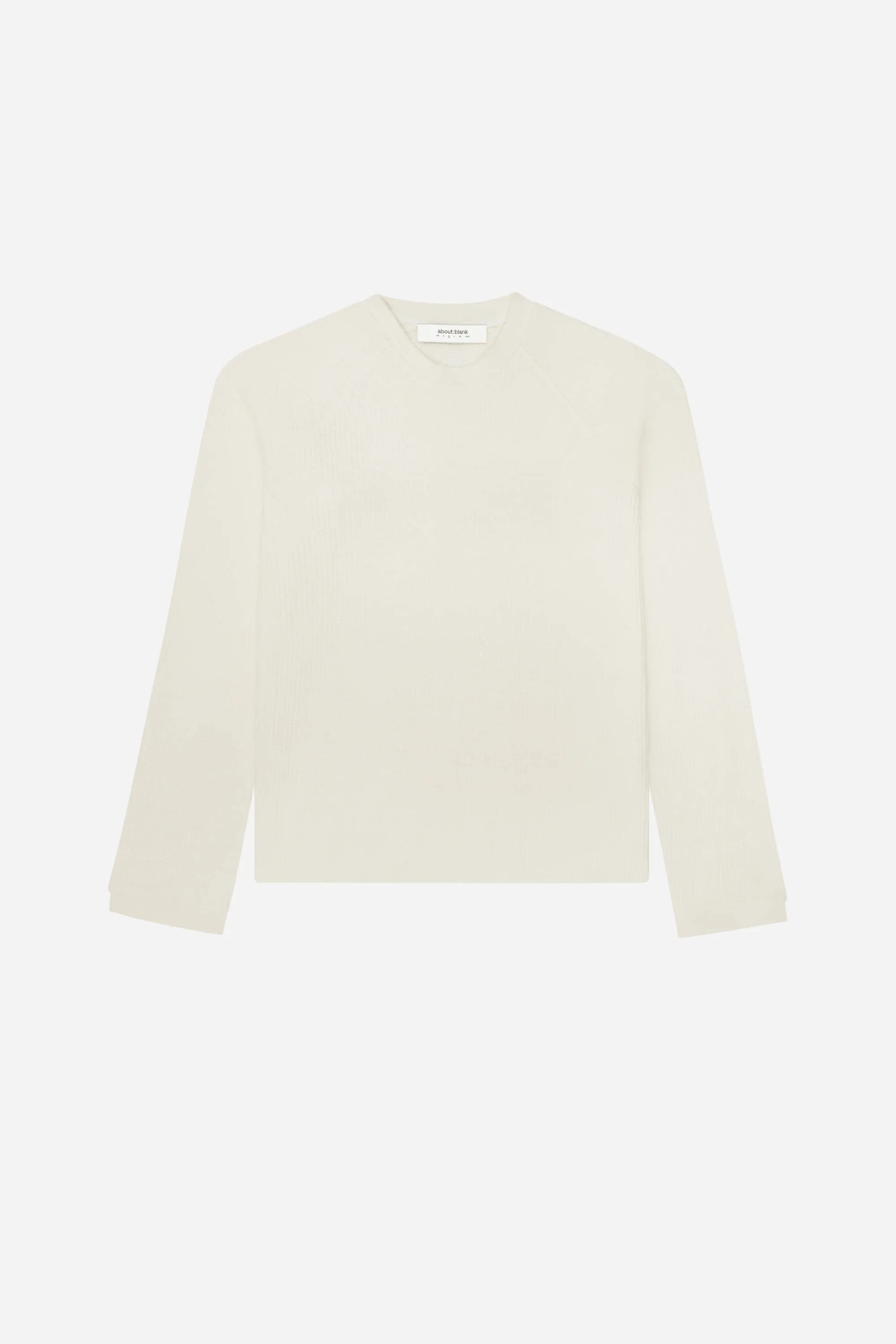 long sleeve waffle oat sold by about:blank