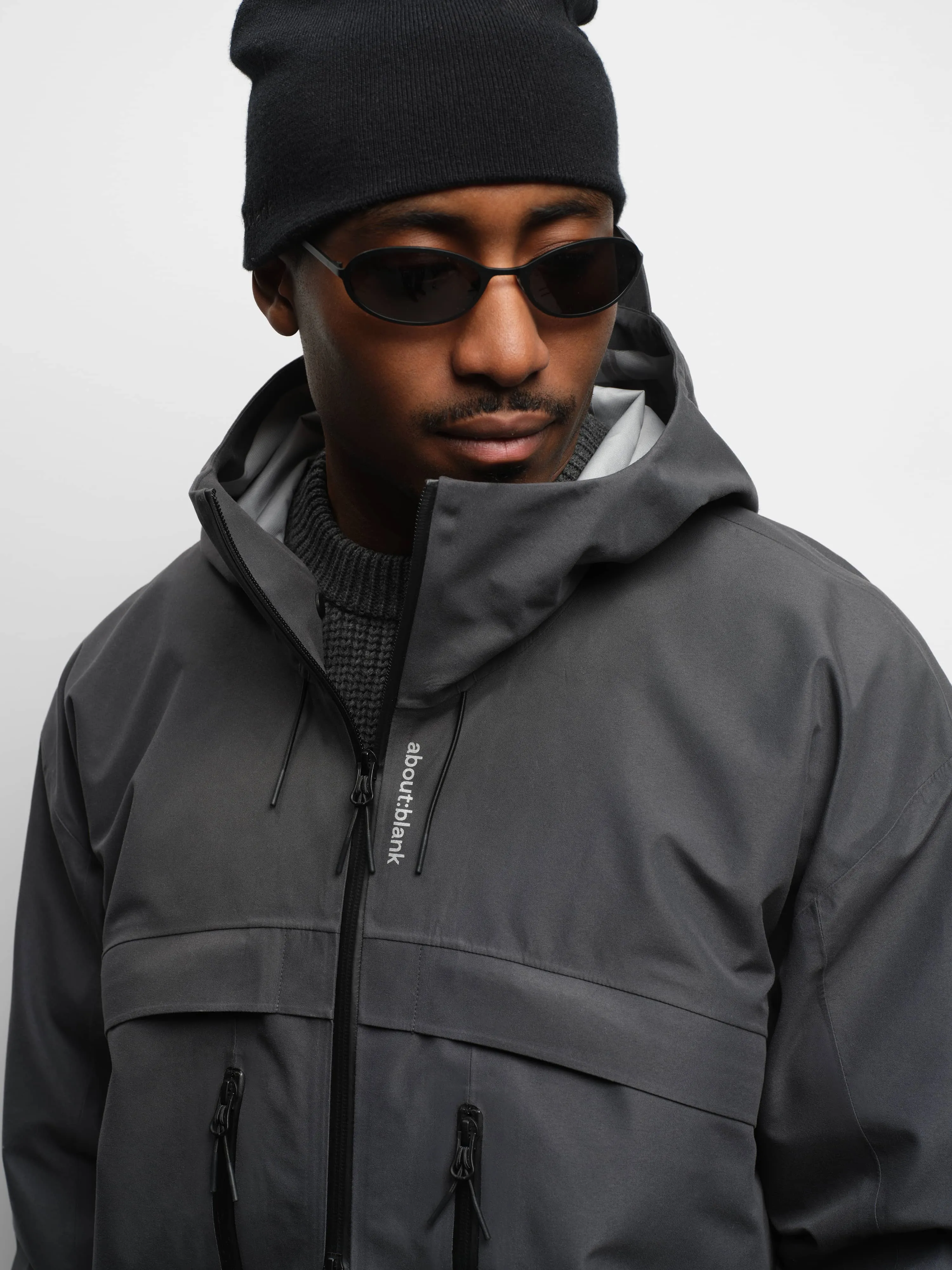 water reactive jacket dusty black sold by about:blank product image thumbnail 5