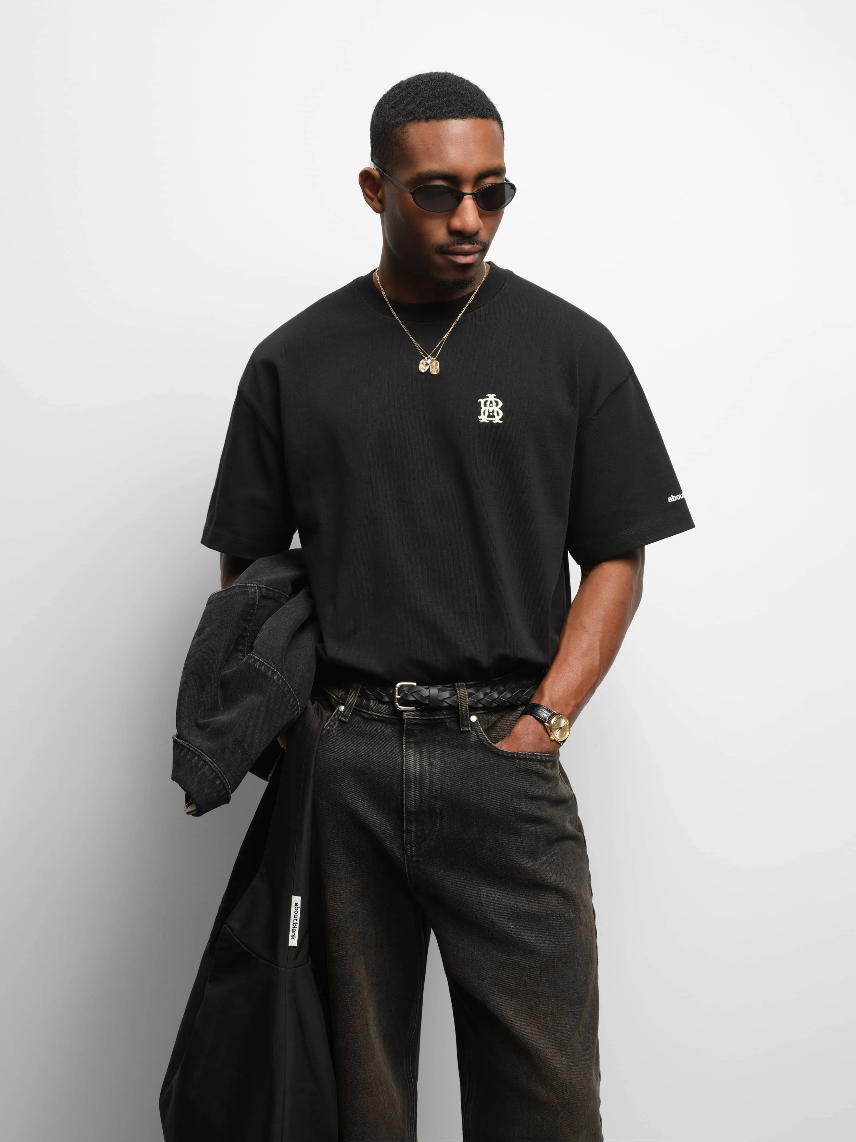 classic t-shirt black/ecru sold by about:blank product image thumbnail 5