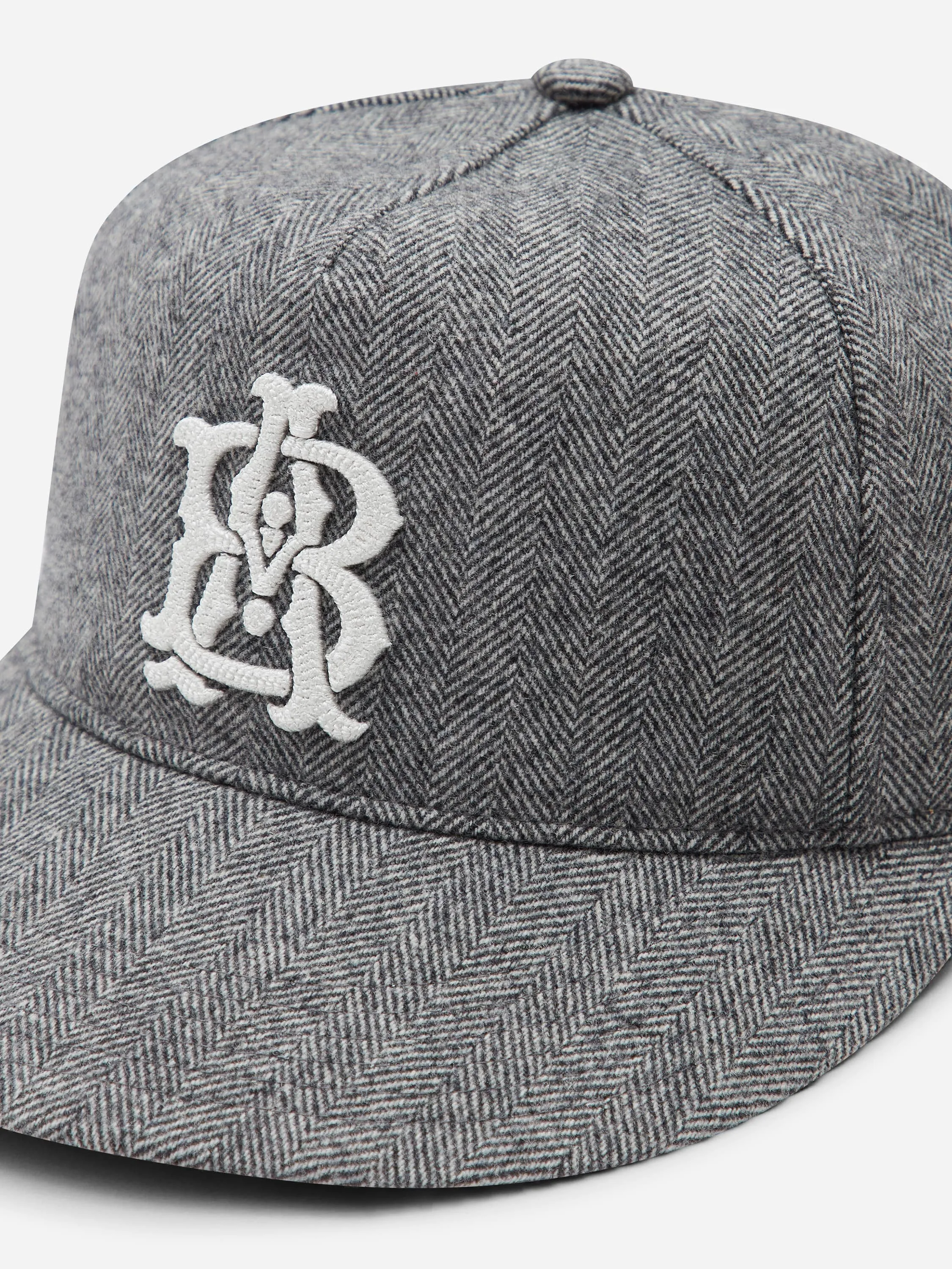 monogram herringbone cap grey sold by about:blank product image thumbnail 5