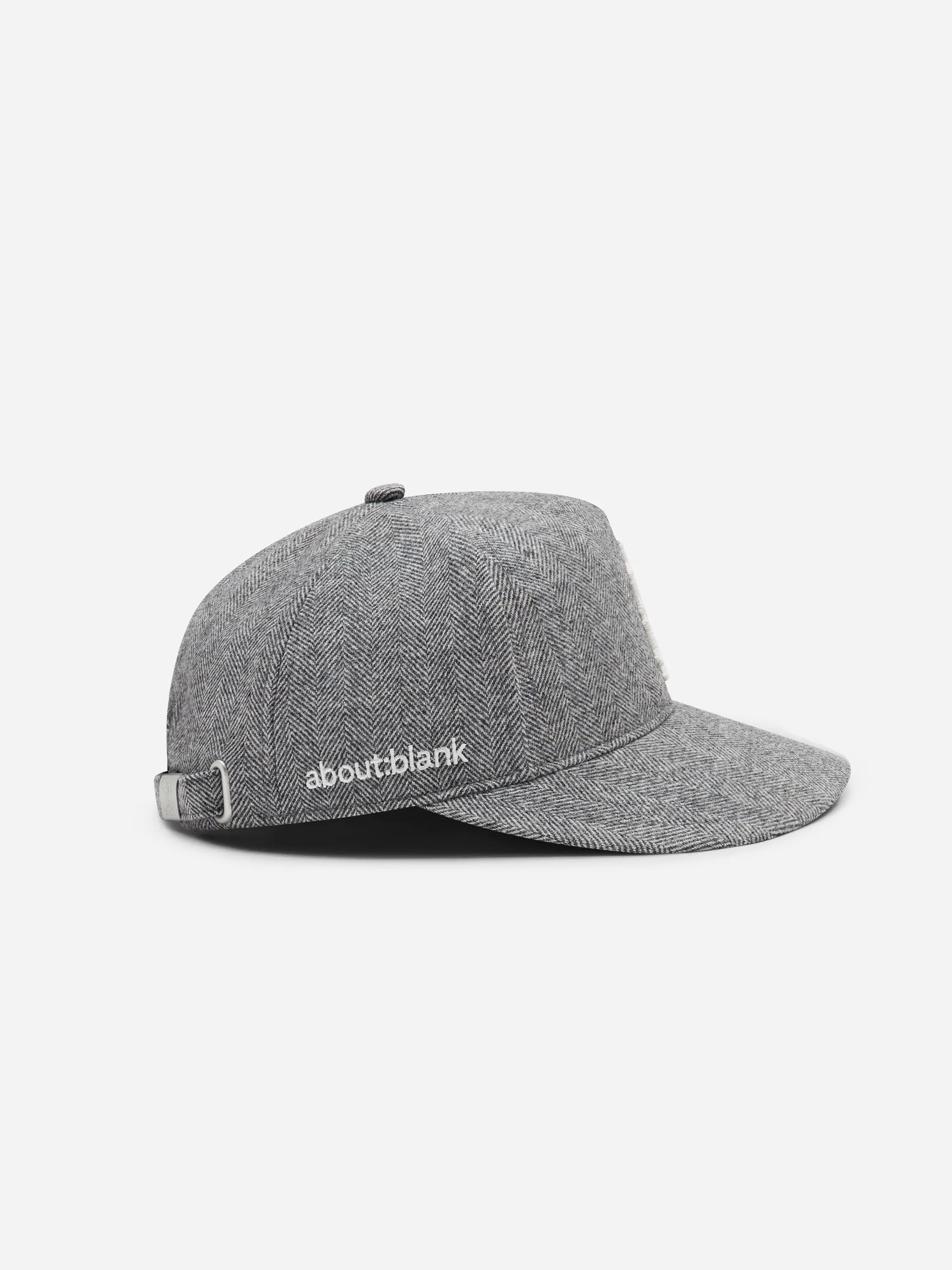 monogram herringbone cap grey sold by about:blank product image thumbnail 4
