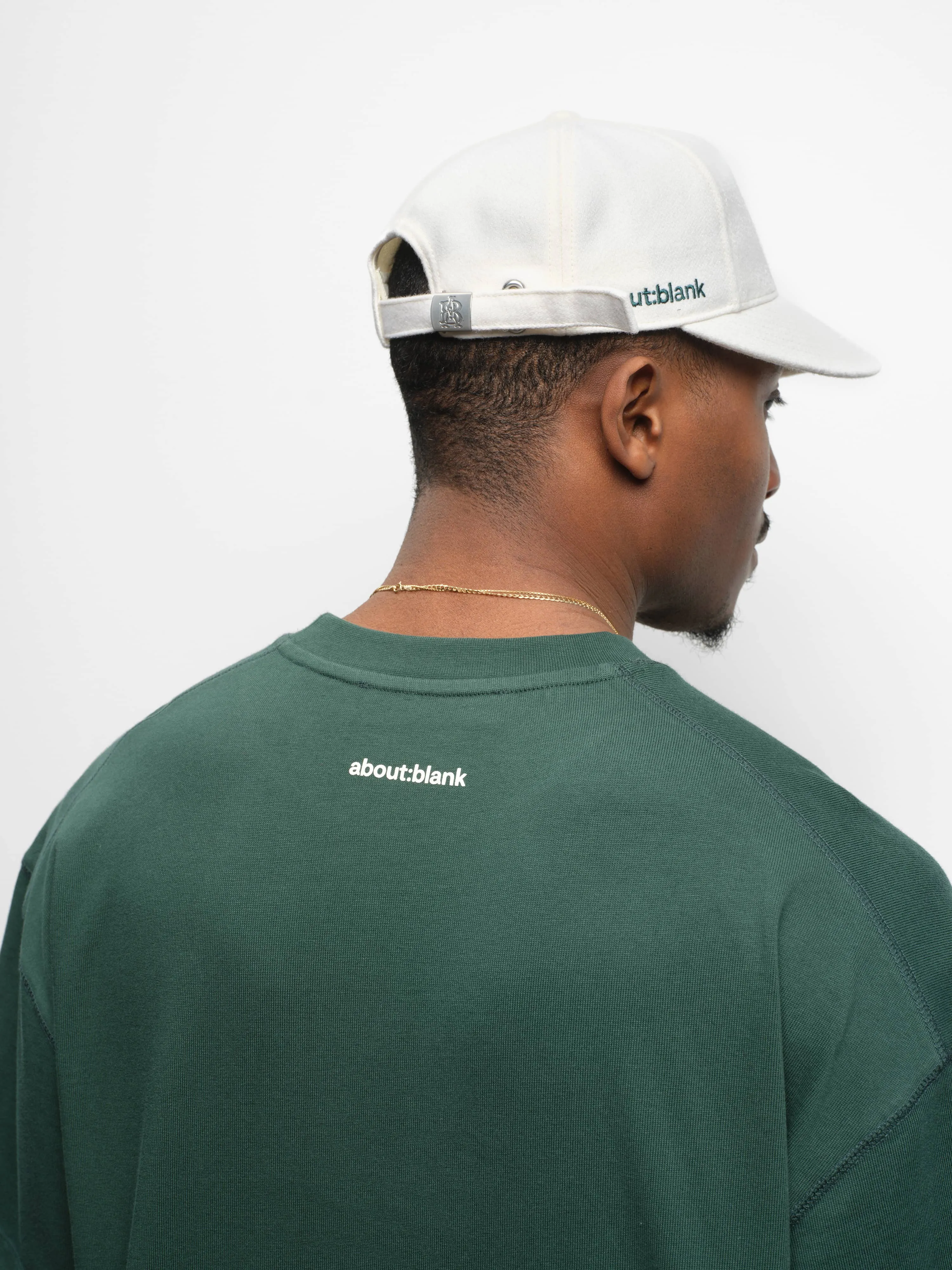 monogram t-shirt epsom green/ecru sold by about:blank product image thumbnail 3