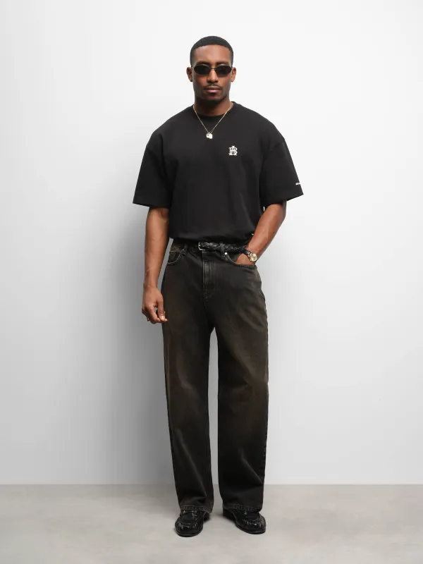 relaxed denim jean antique black made by about:blank