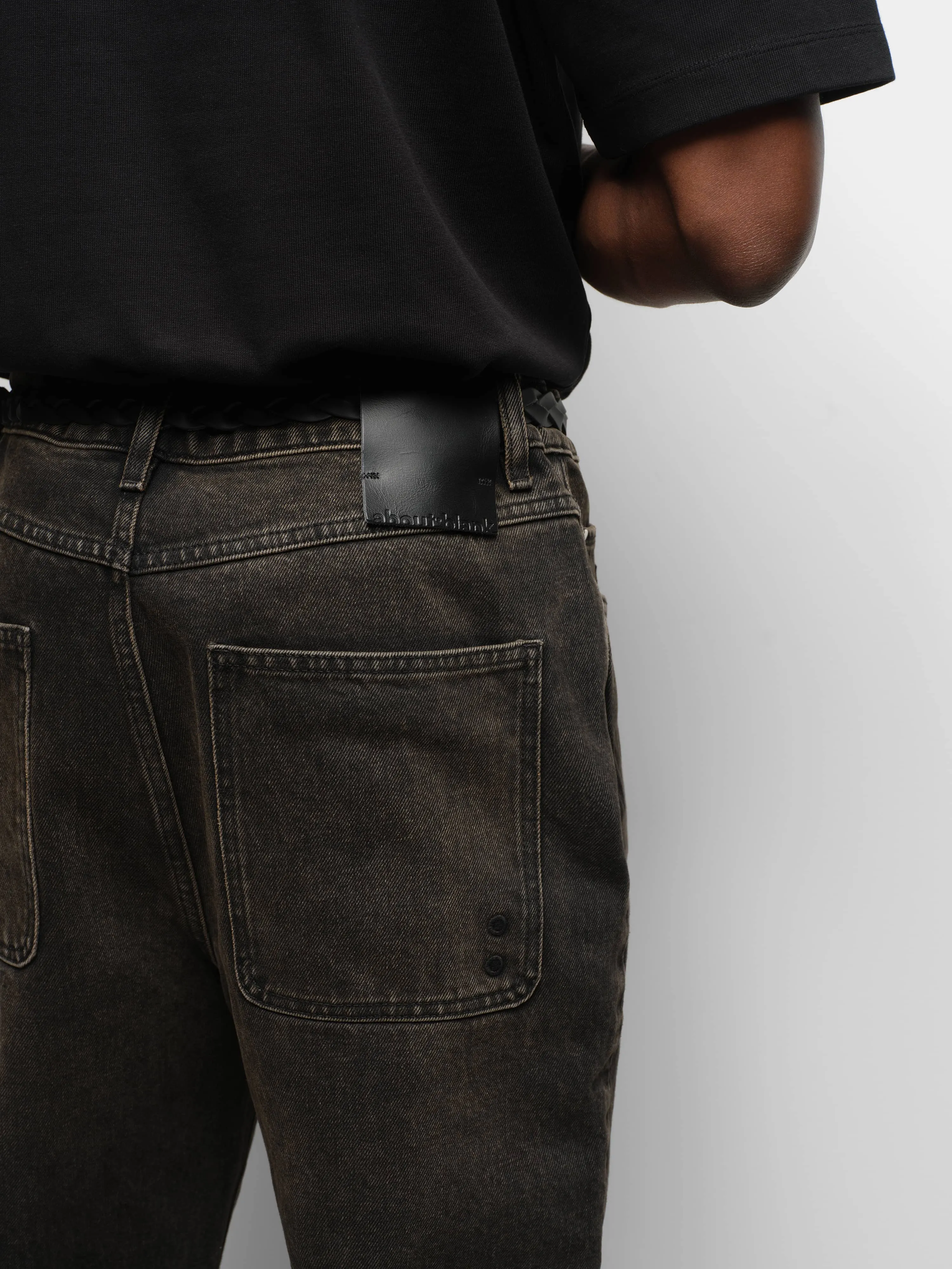 relaxed denim jean antique black sold by about:blank product image thumbnail 3