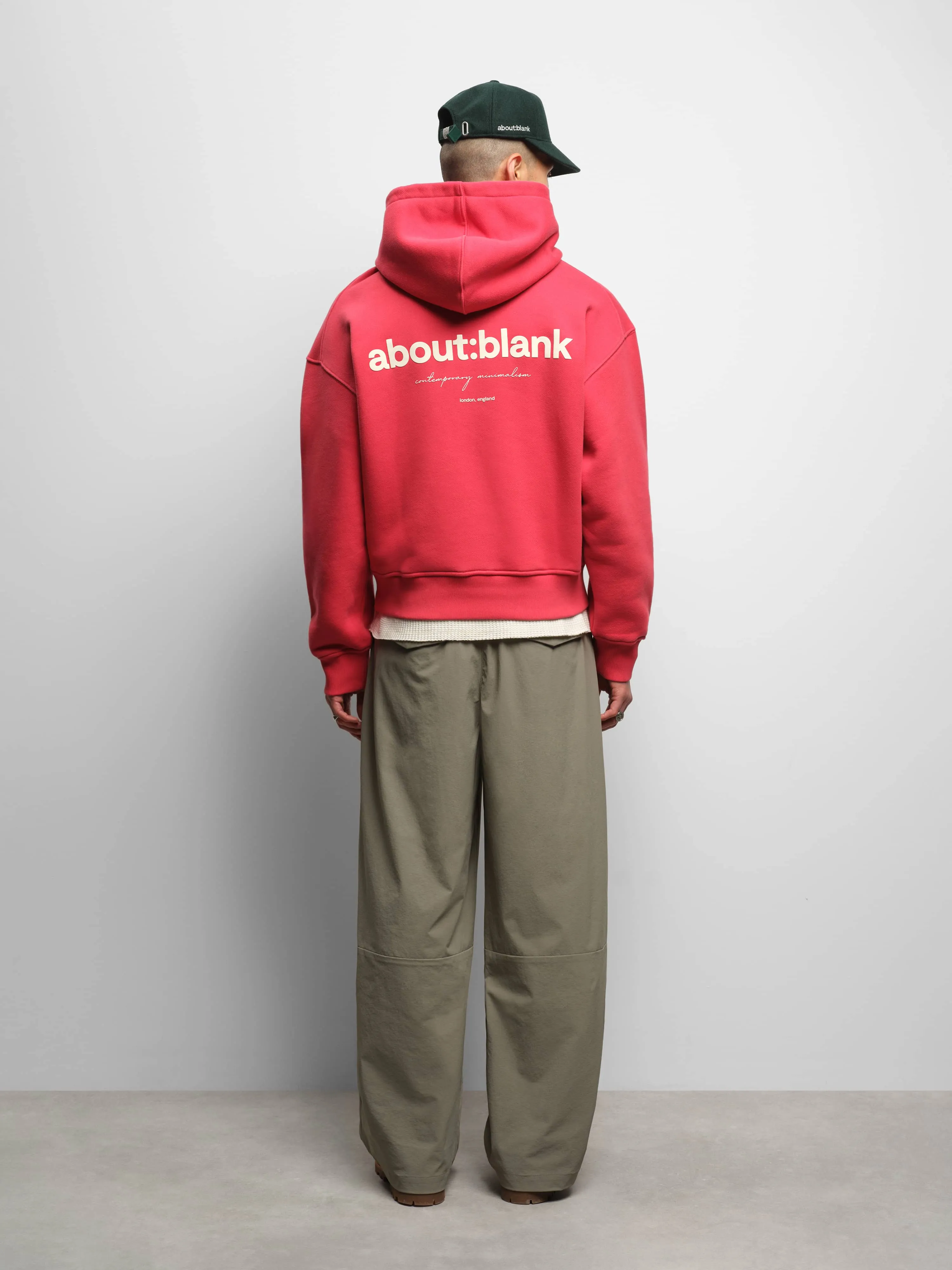 box hoodie washed red/ecru sold by about:blank product image thumbnail 3