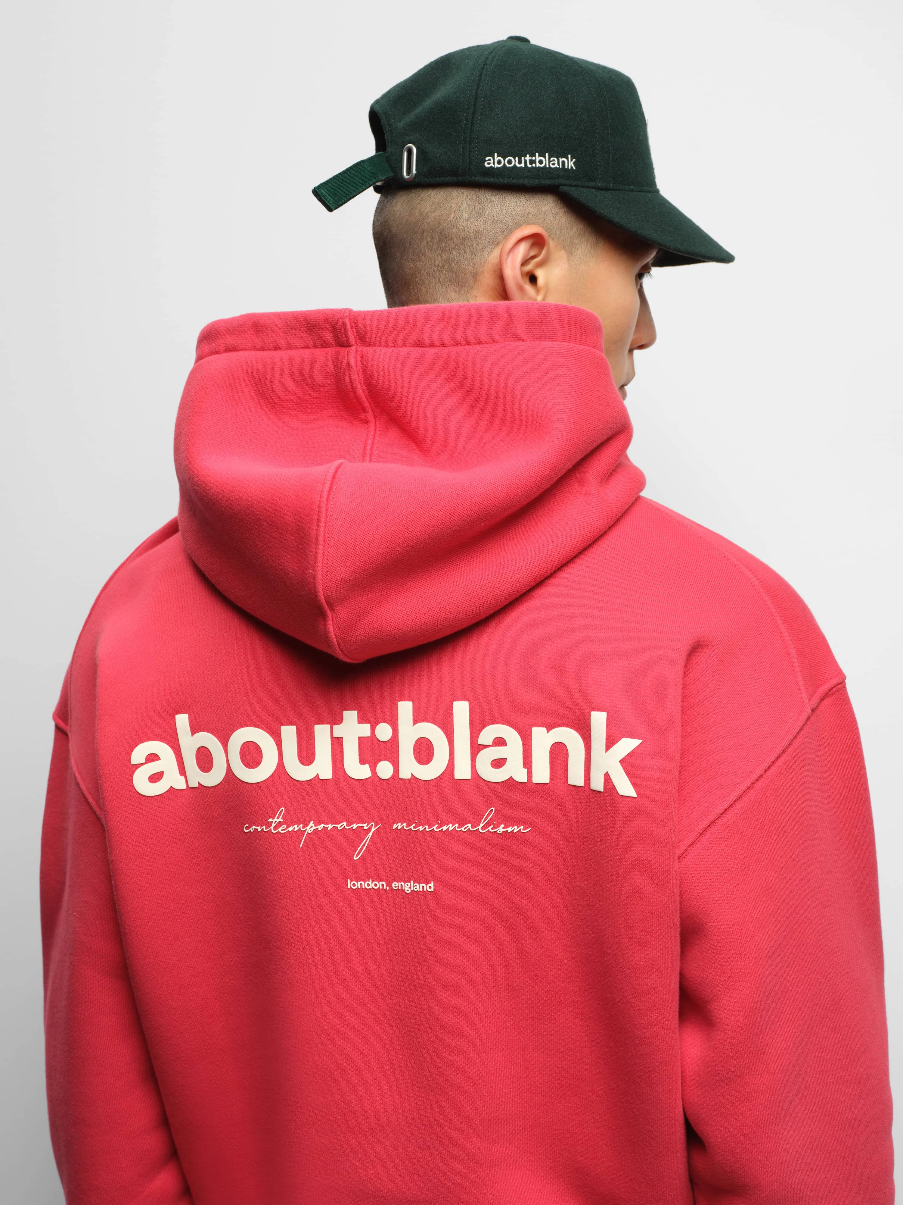box hoodie washed red/ecru sold by about:blank product image thumbnail 4
