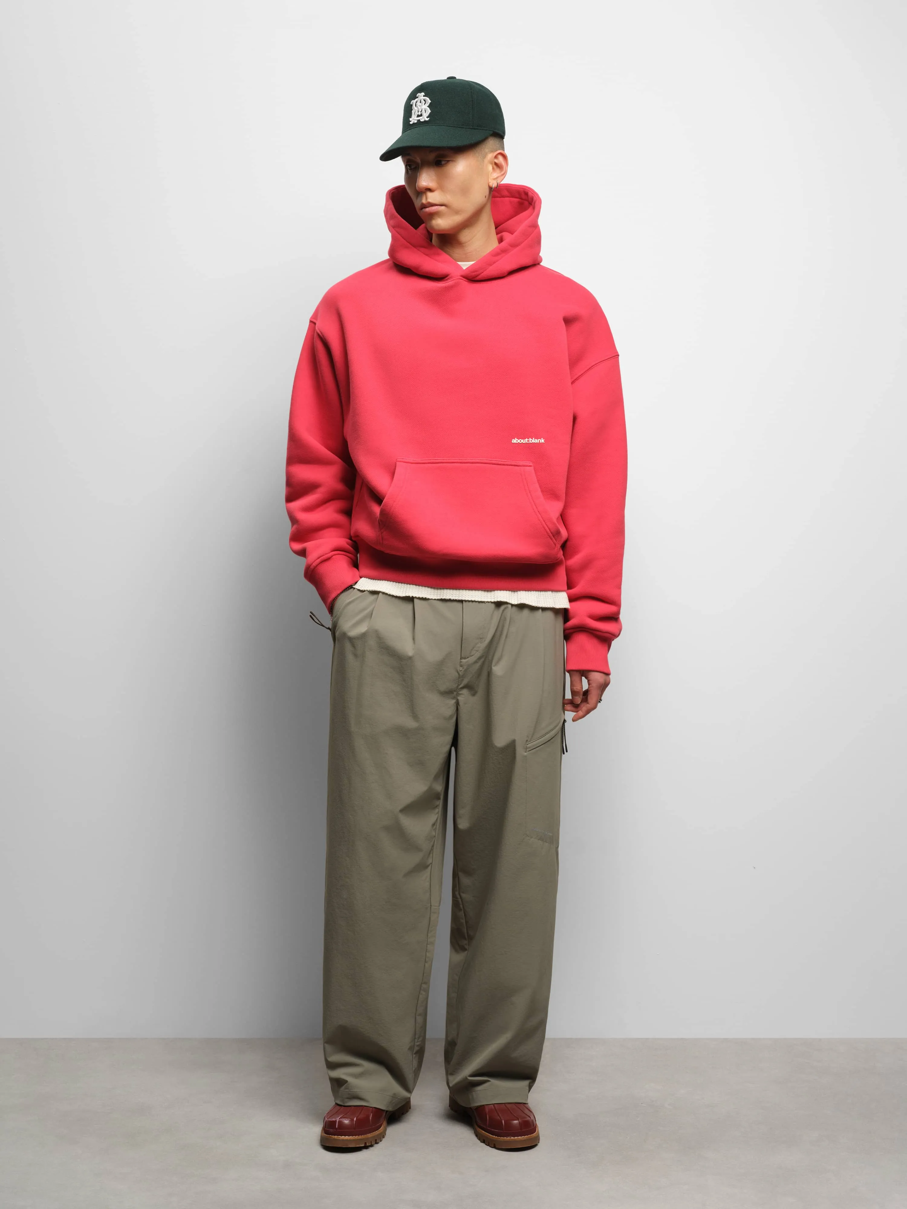 box hoodie washed red/ecru sold by about:blank product image thumbnail 2