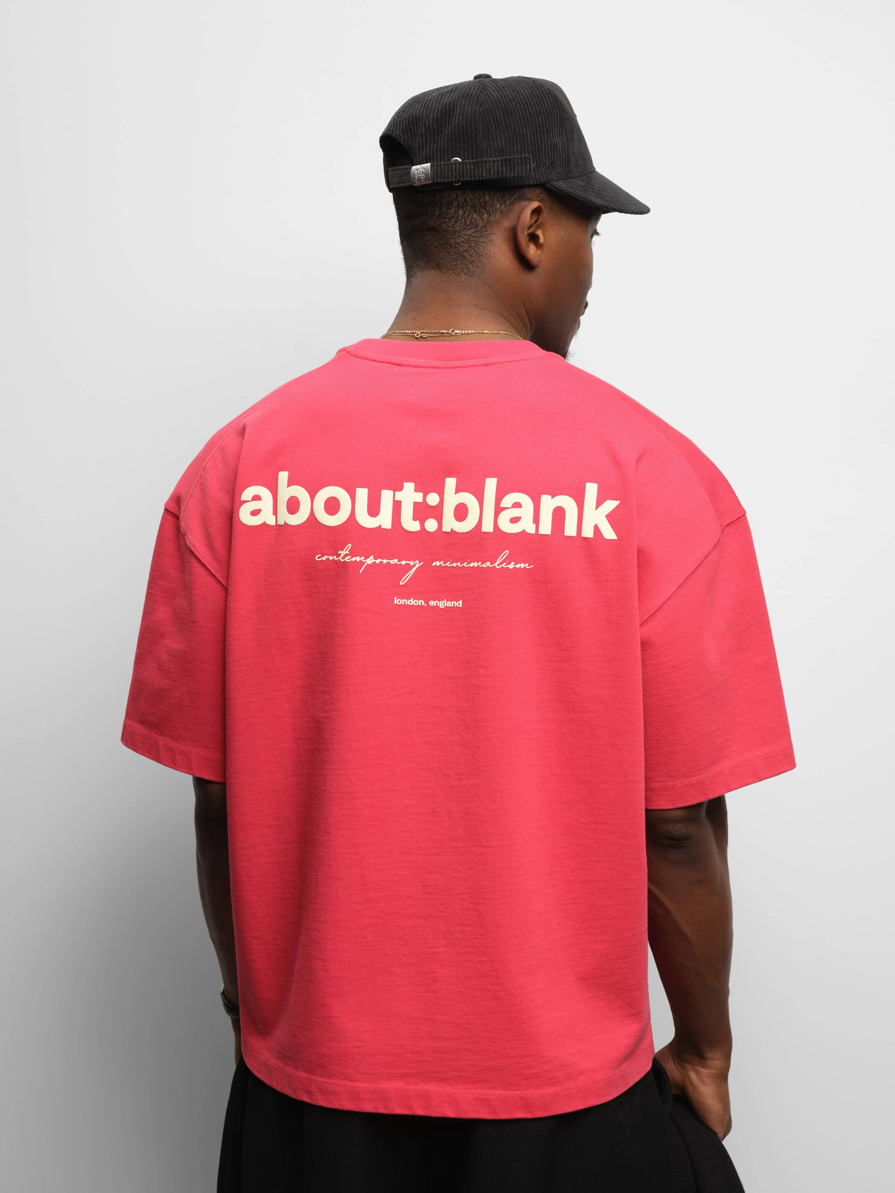 box t-shirt washed red/ecru sold by about:blank product image thumbnail 4