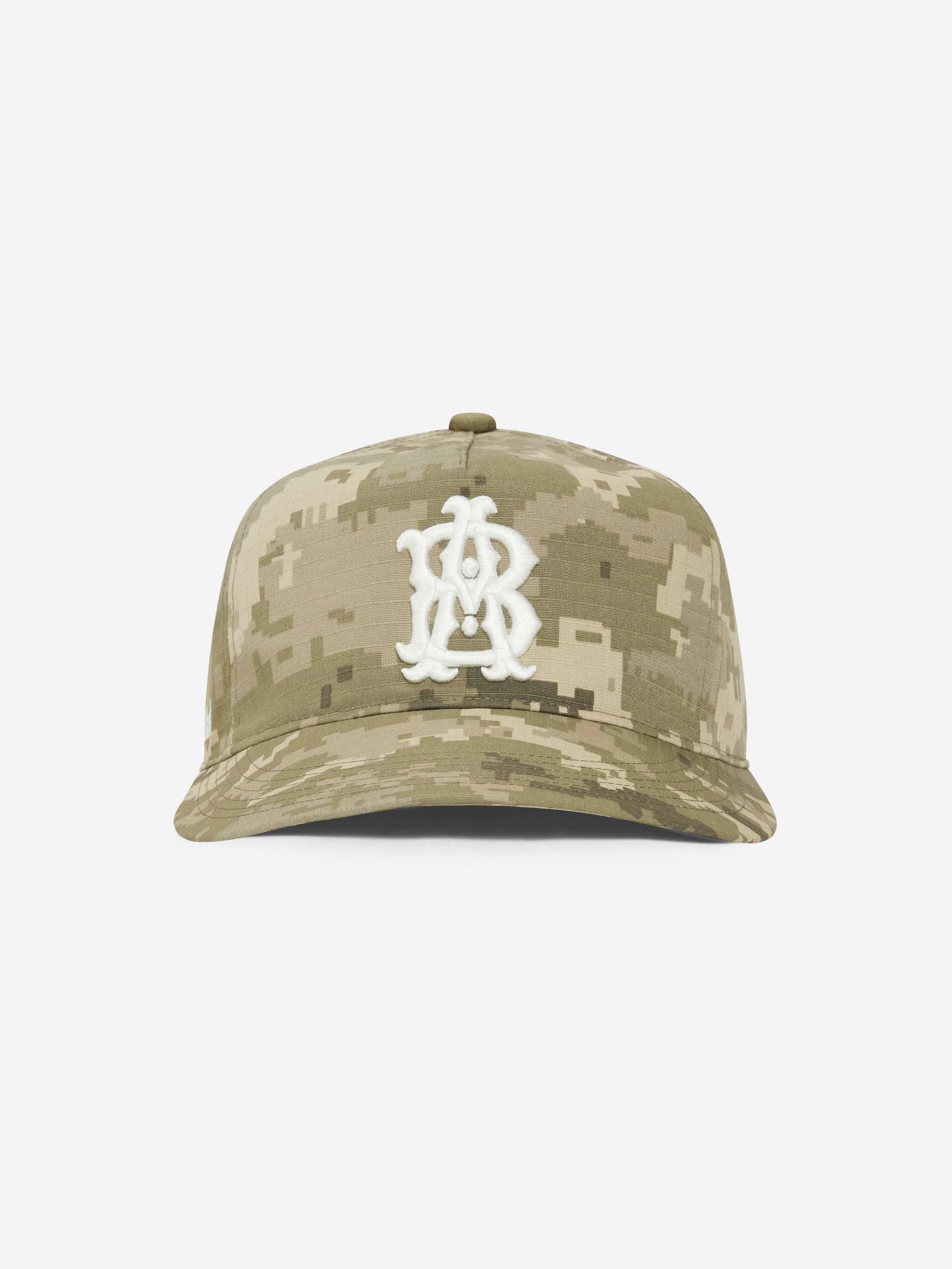 monogram cap camo sold by about:blank