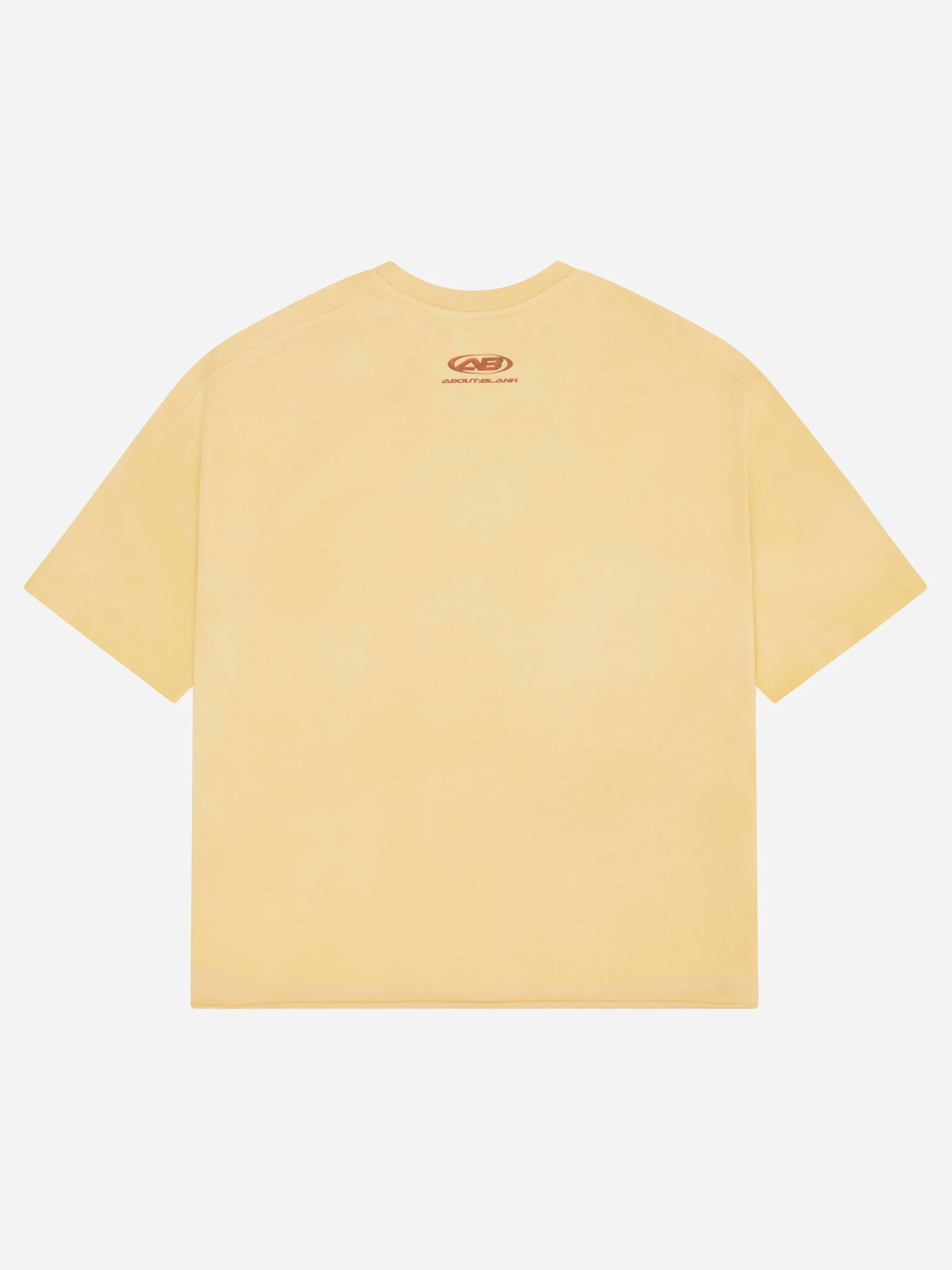 raw hem ellipse t-shirt washed yellow sold by about:blank product image thumbnail 3