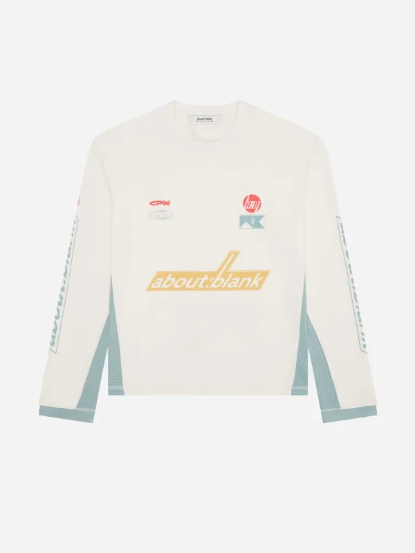 slalom graphic waffle t-shirt oat made by about:blank