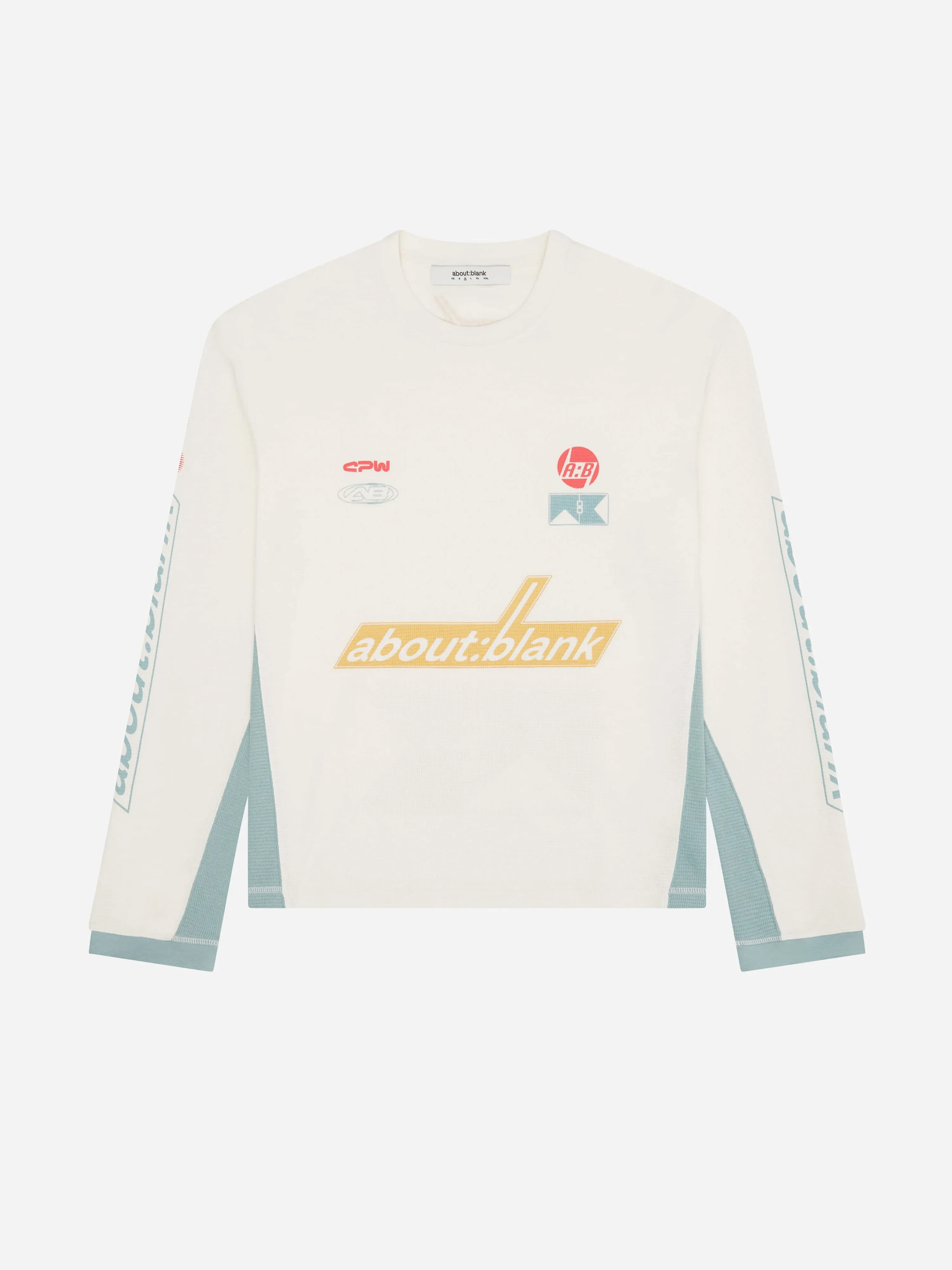 slalom graphic waffle t-shirt oat sold by about:blank