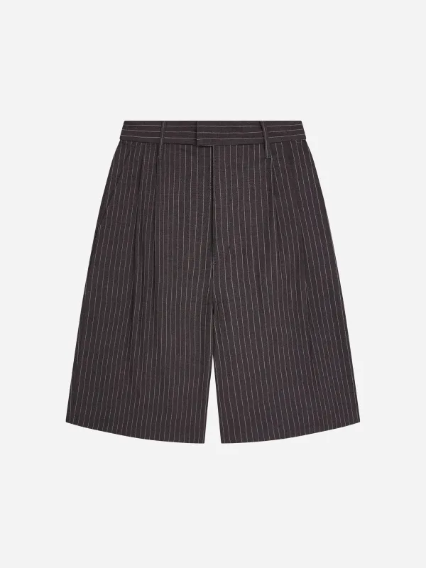 bermuda short grey pinstripe made by about:blank