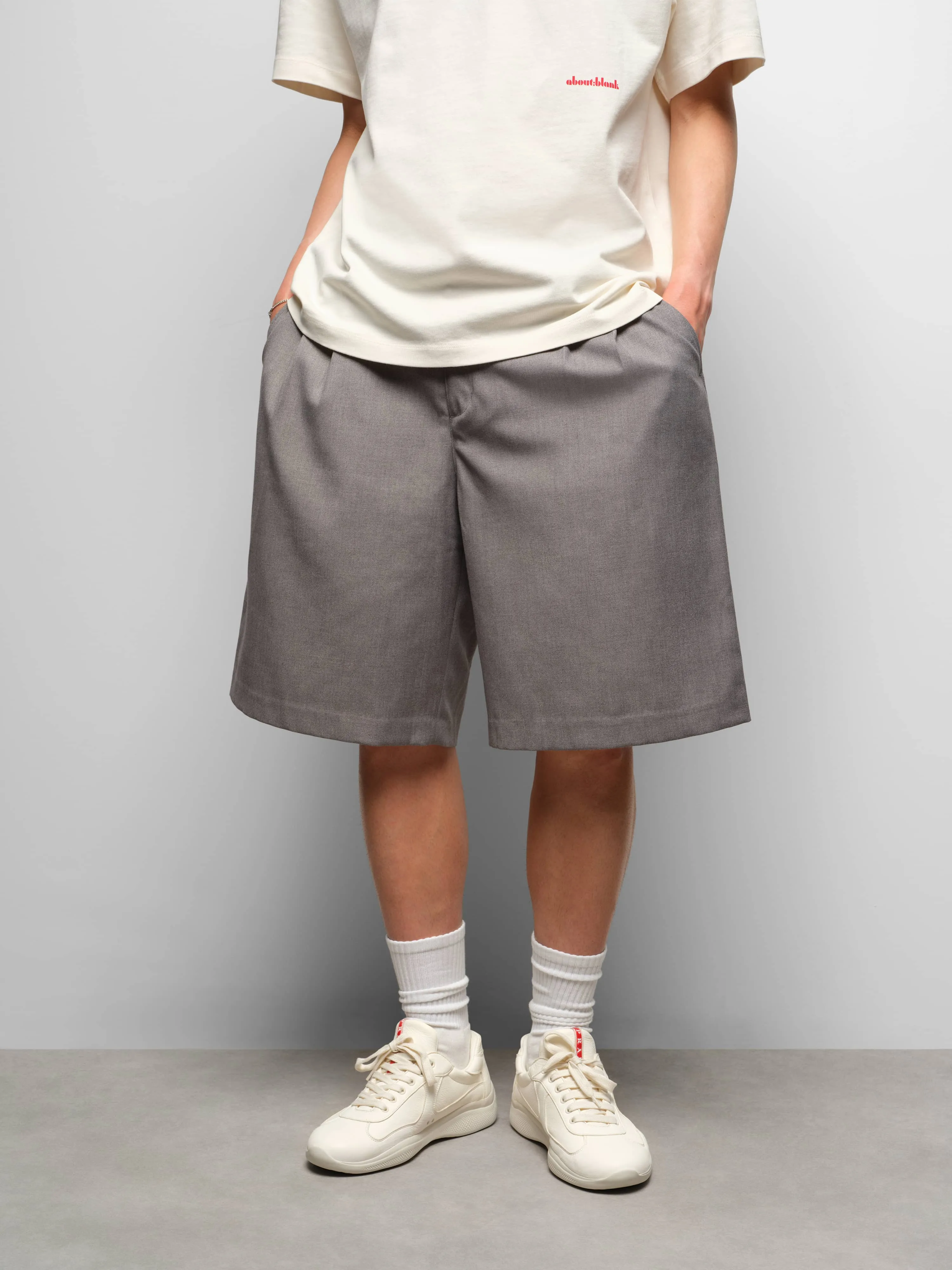 bermuda short light grey sold by about:blank product image thumbnail 4