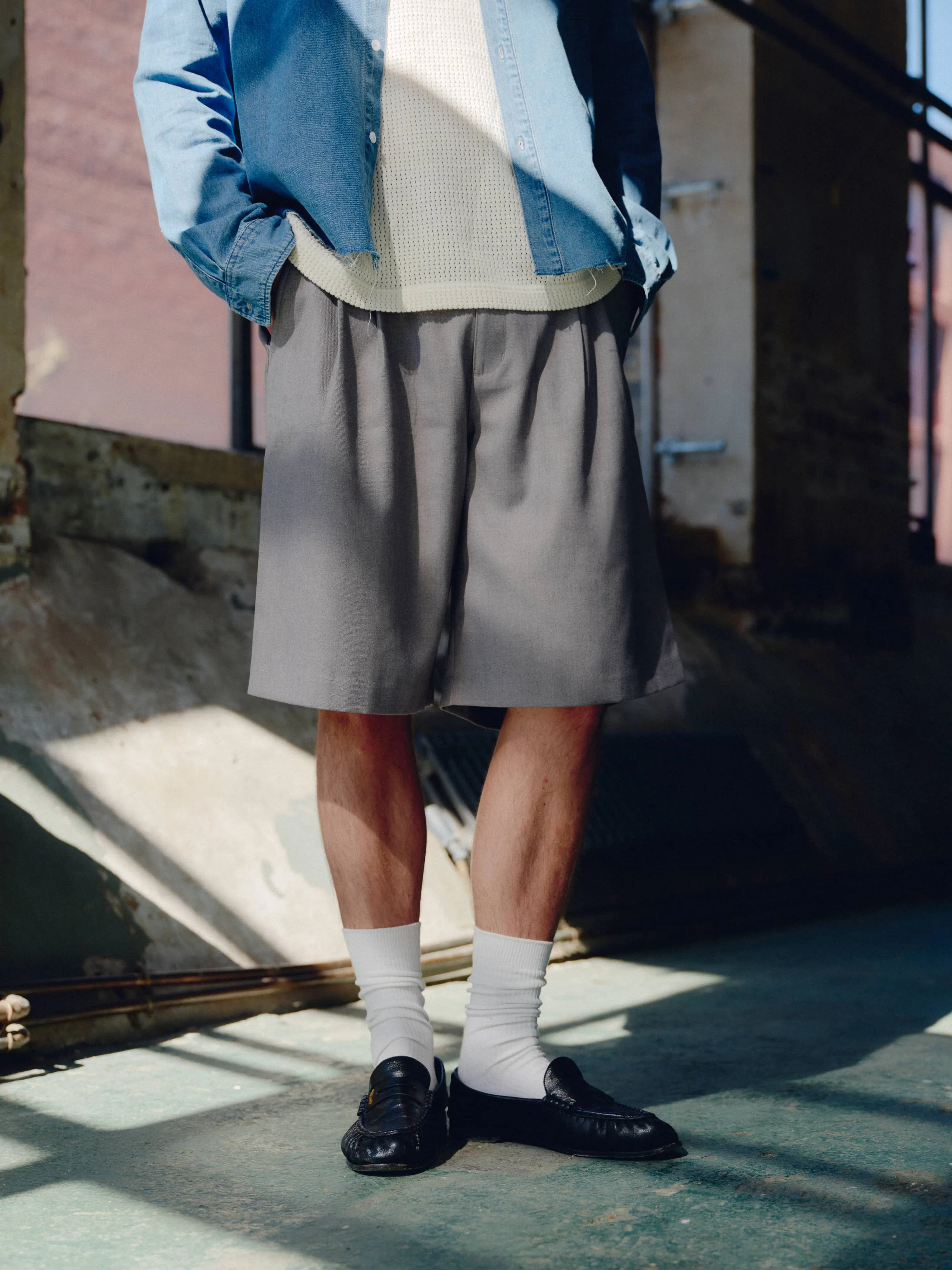 bermuda short light grey sold by about:blank product image thumbnail 5