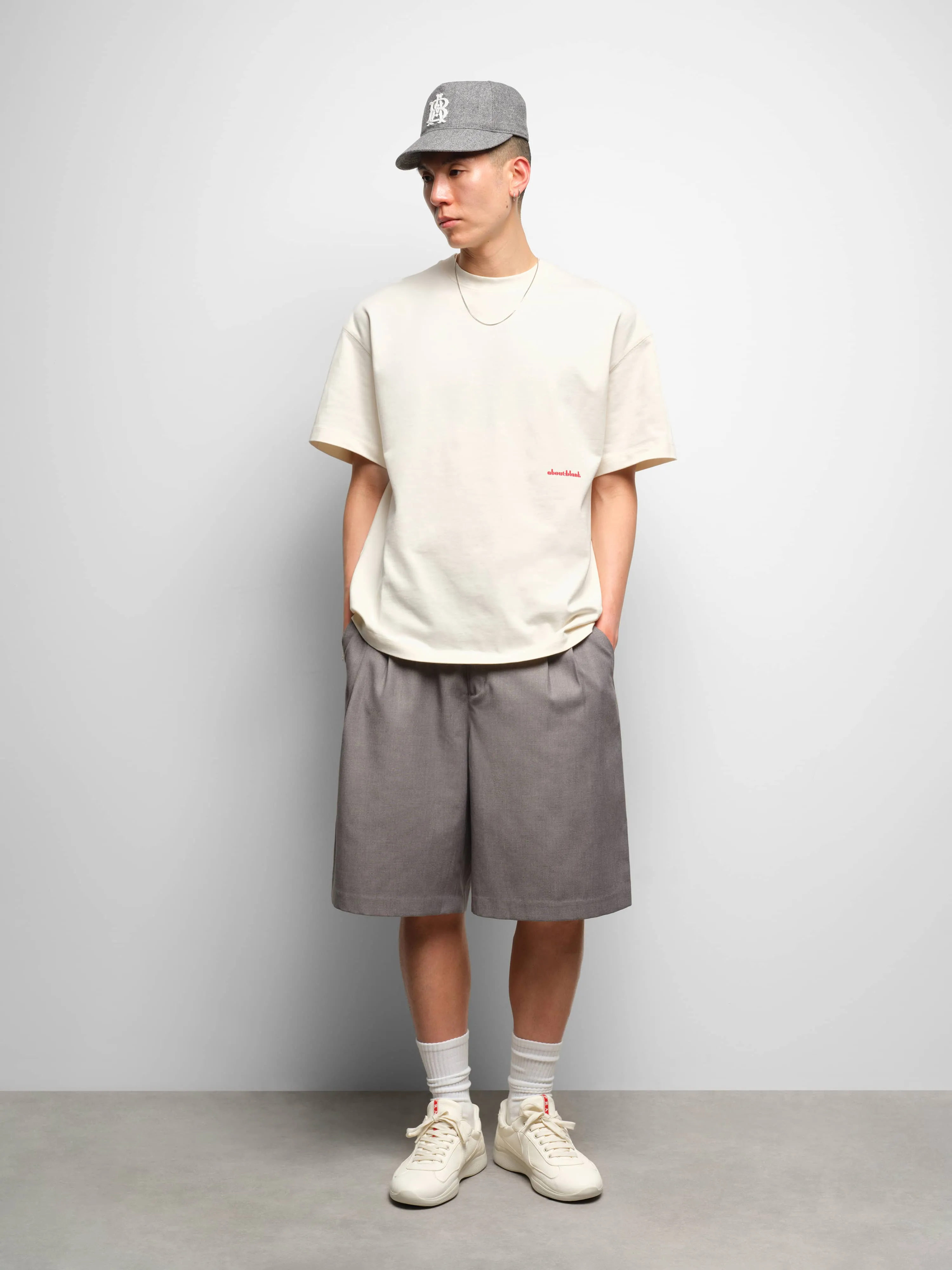 bermuda short light grey sold by about:blank product image thumbnail 2