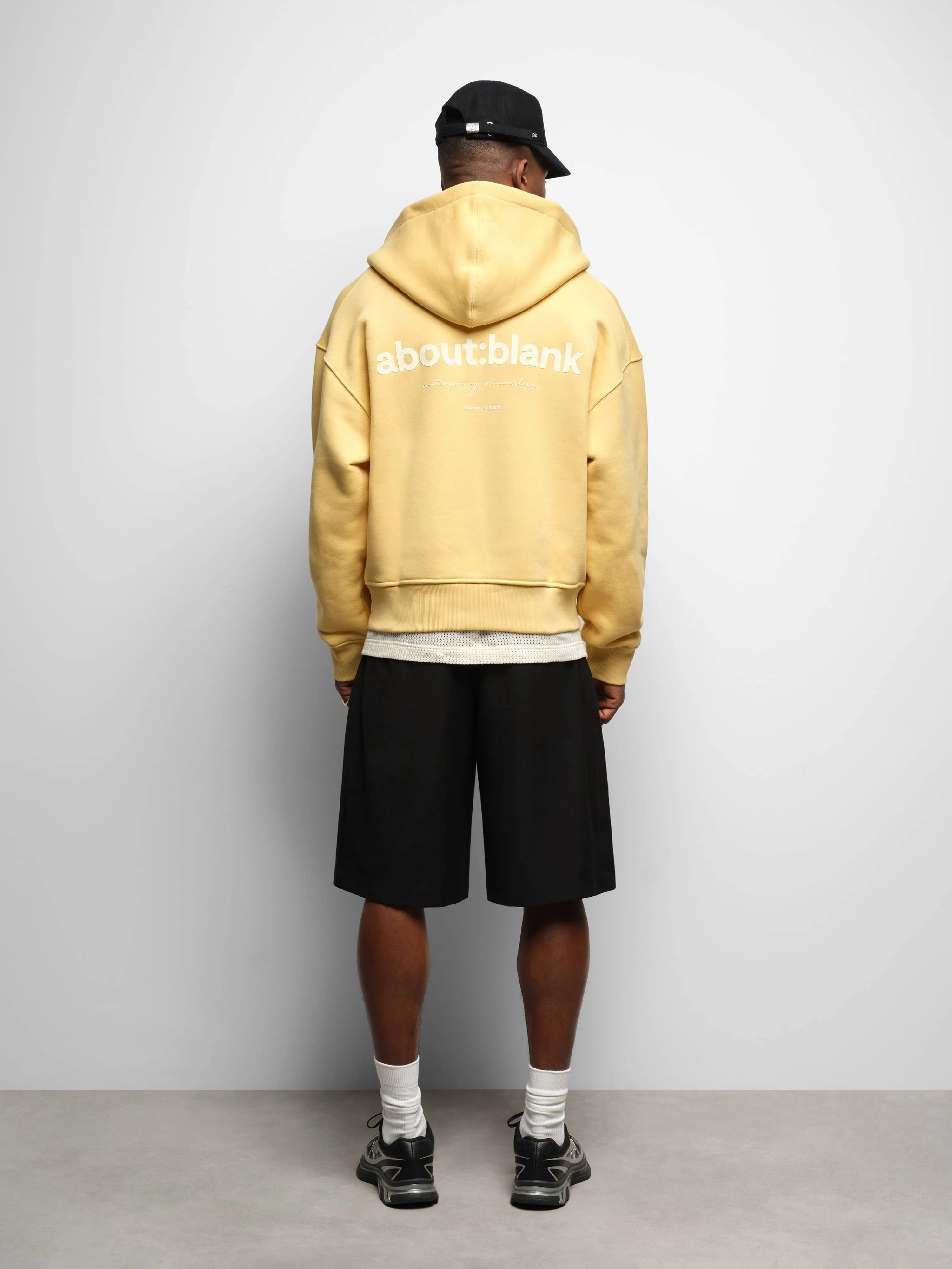 box zip hoodie yellow/ecru sold by about:blank product image thumbnail 3