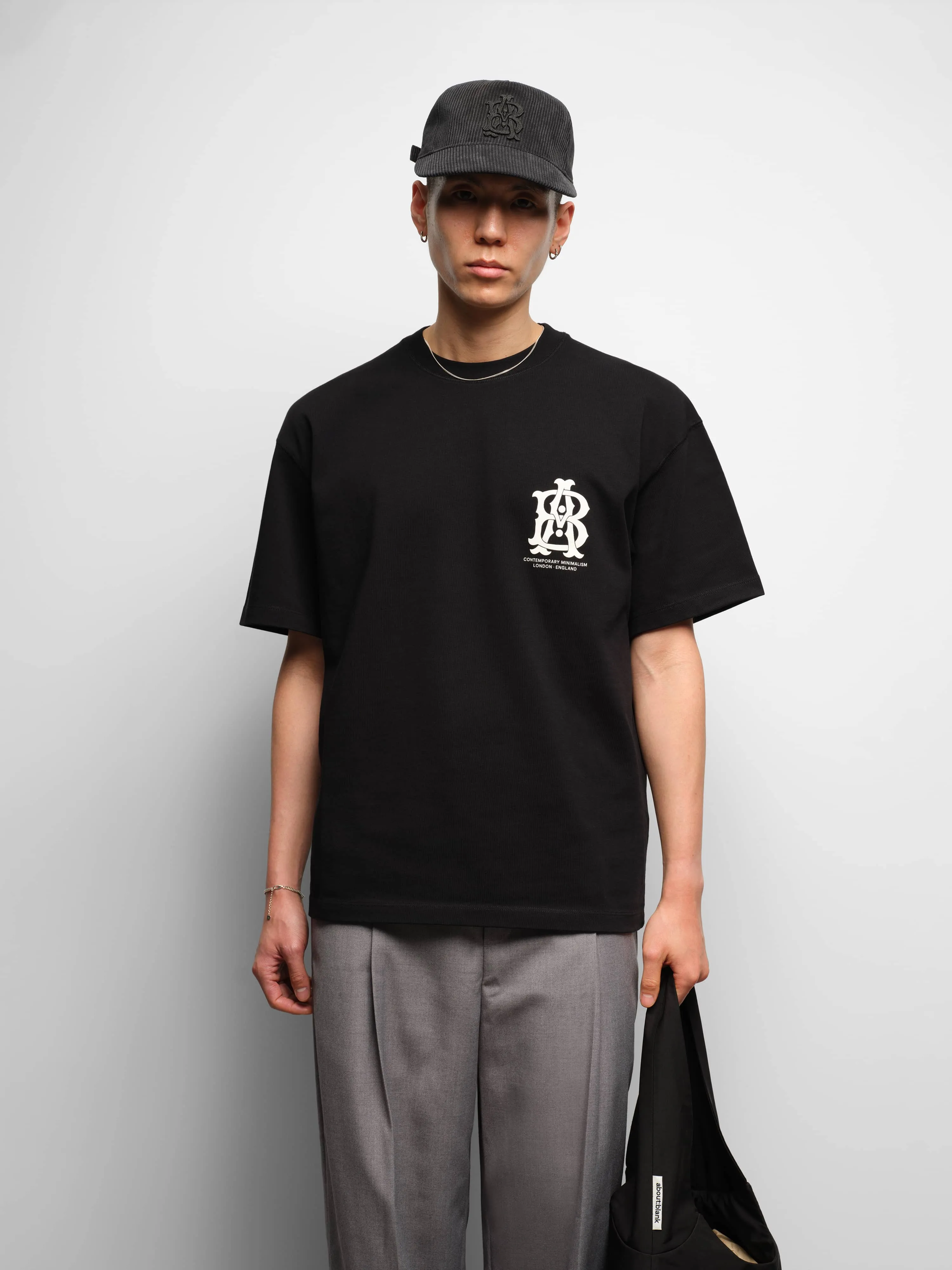 disc t-shirt black sold by about:blank product image thumbnail 2
